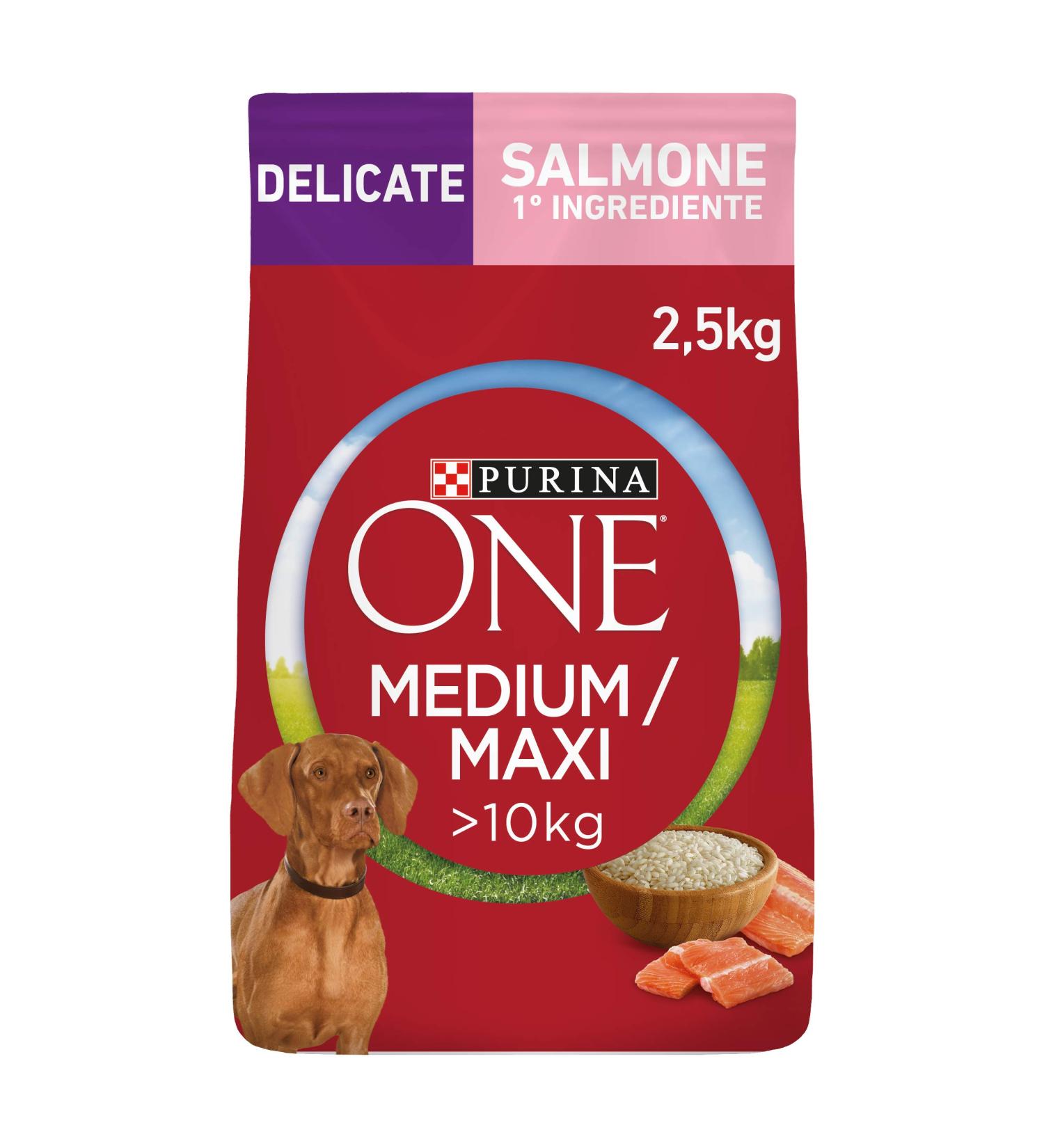 Purina One Medium/Maxi 10 kg Dog Food 4 Bags of 2.5 kg each - Buy Online on GoSupps.com