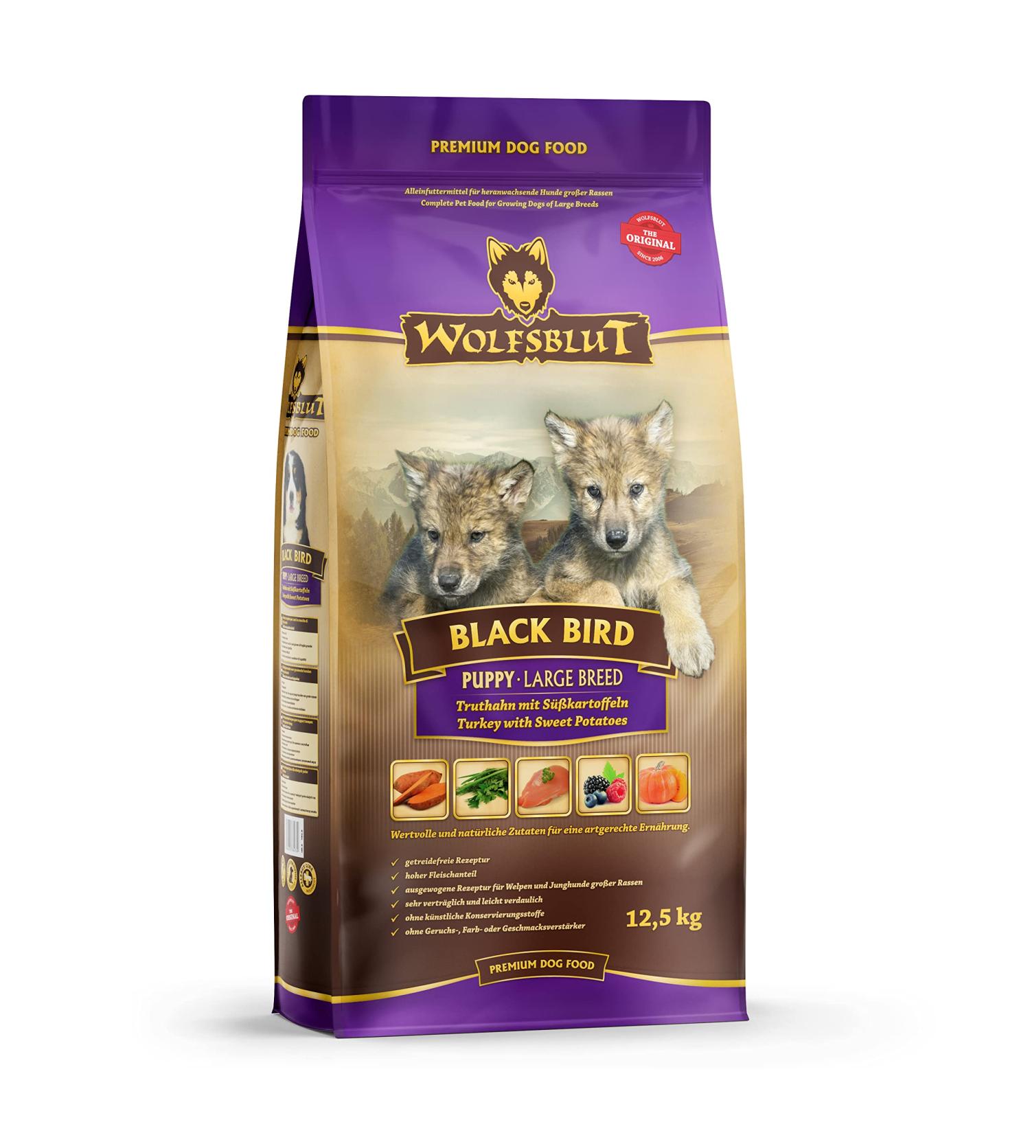 WOLFSBLUT Large Breed Puppy Black Bird 12 5 kg - Buy Online on GoSupps.com