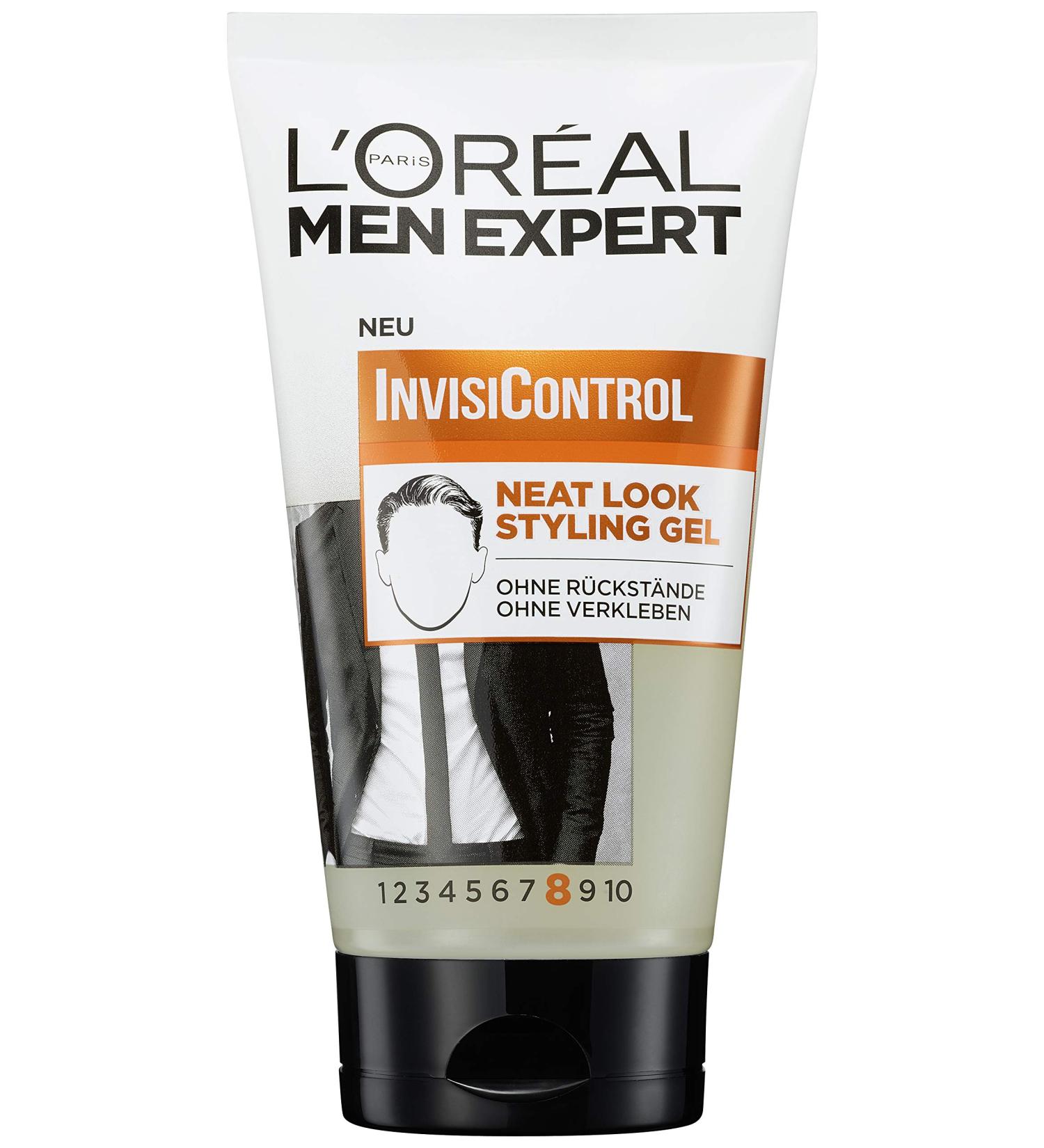 L'Or al Men Expert Styling Gel for Men - Invisicontrol Neat Look Hairstyling Gel 150ml | Model & Style Your Hair Naturally - Buy Online on GoSupps.com