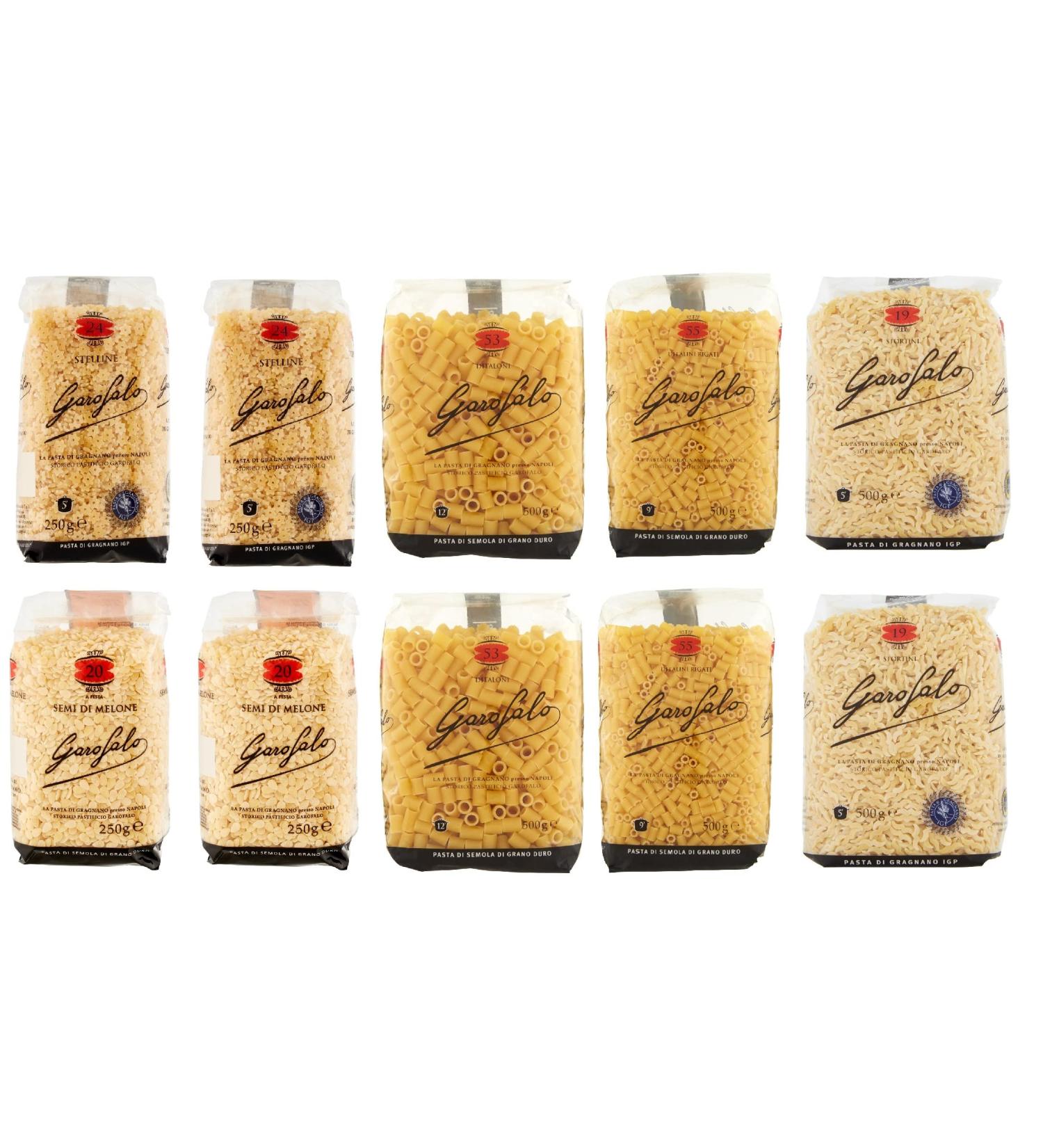  Italian Gourmet E.R. Pasta Garofalo Pasta (10 x 500 g) Italian Hard Wheat Semolina + Polpa Italian Gourmet Polpa 400 g - Buy Online on GoSupps.com