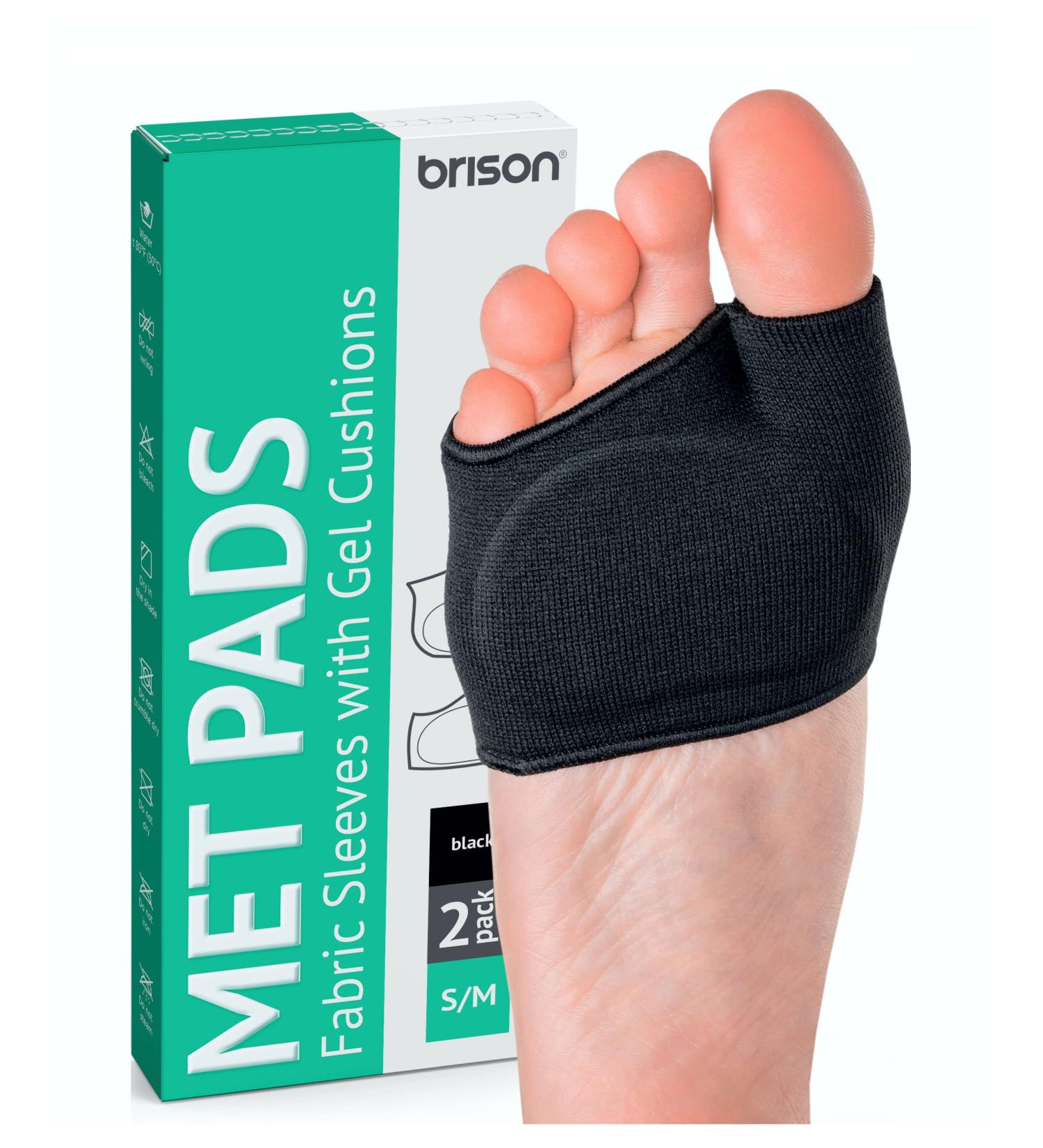 Metatarsal Pads for Women and Men - Ball of Foot Cushion with Gel Sleeves - Fabric Soft Socks for Pain Relief - Buy Online on GoSupps.com