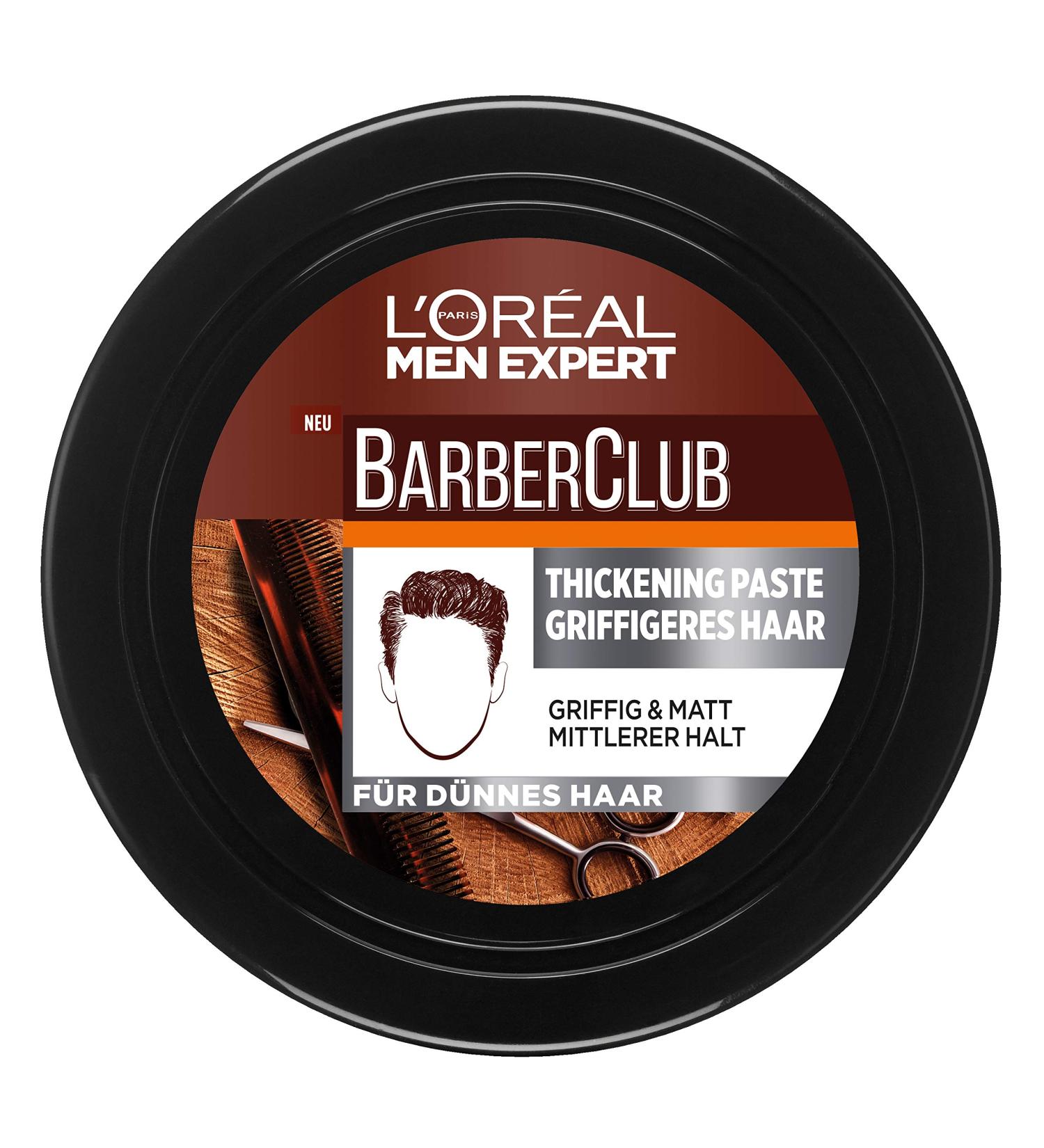 L'Or al Paris Men Expert Barber Club Thickening Paste 75ml - Griffigeres Haar Haarpaste f r Volumen & Textur - Buy Online on GoSupps.com