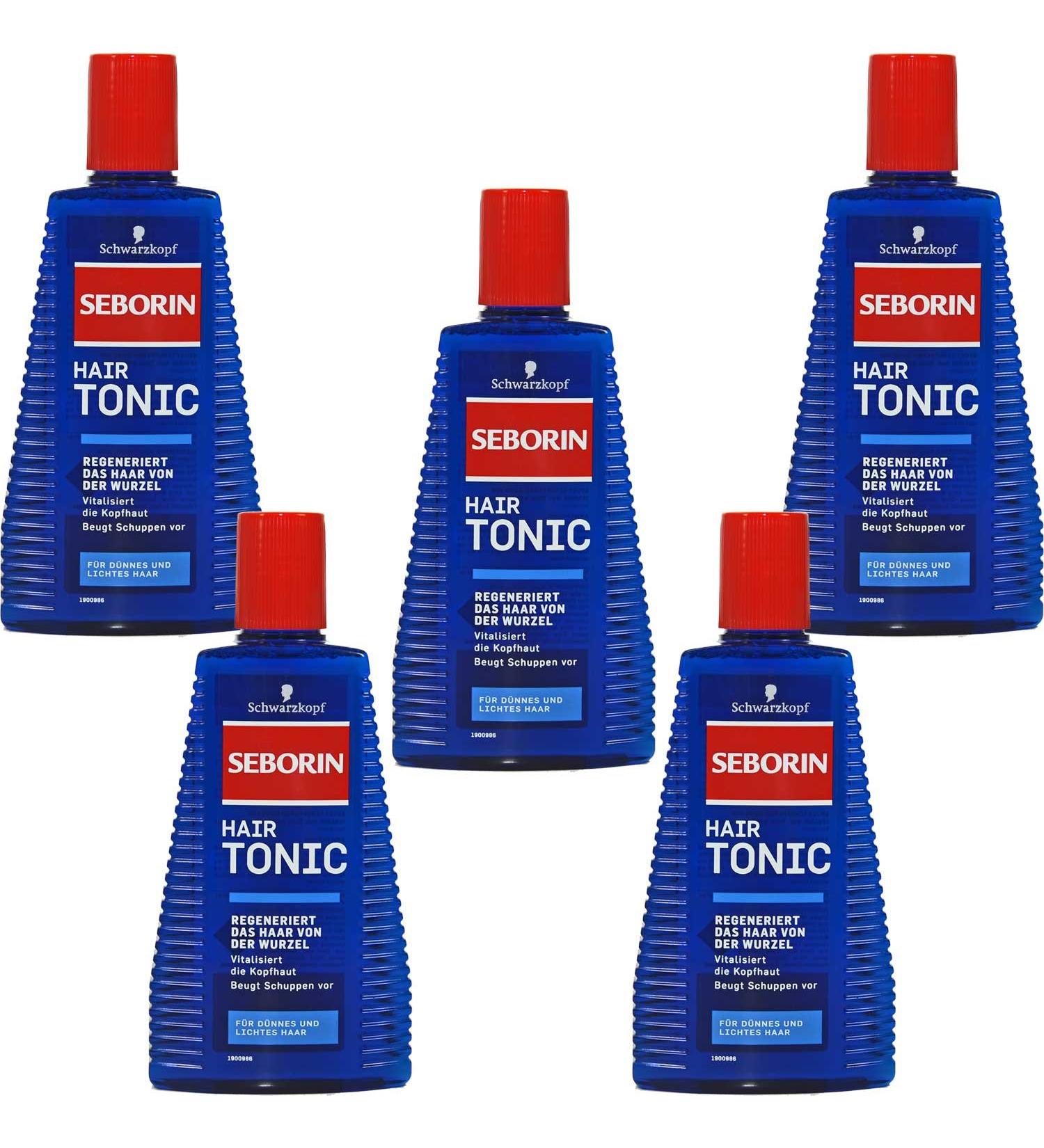 Tonique capillaire Seborin Schwarzkopf pour cheveux fins pr vient les pellicules || 5 x 300 ml || 300 ml (lot de 5)