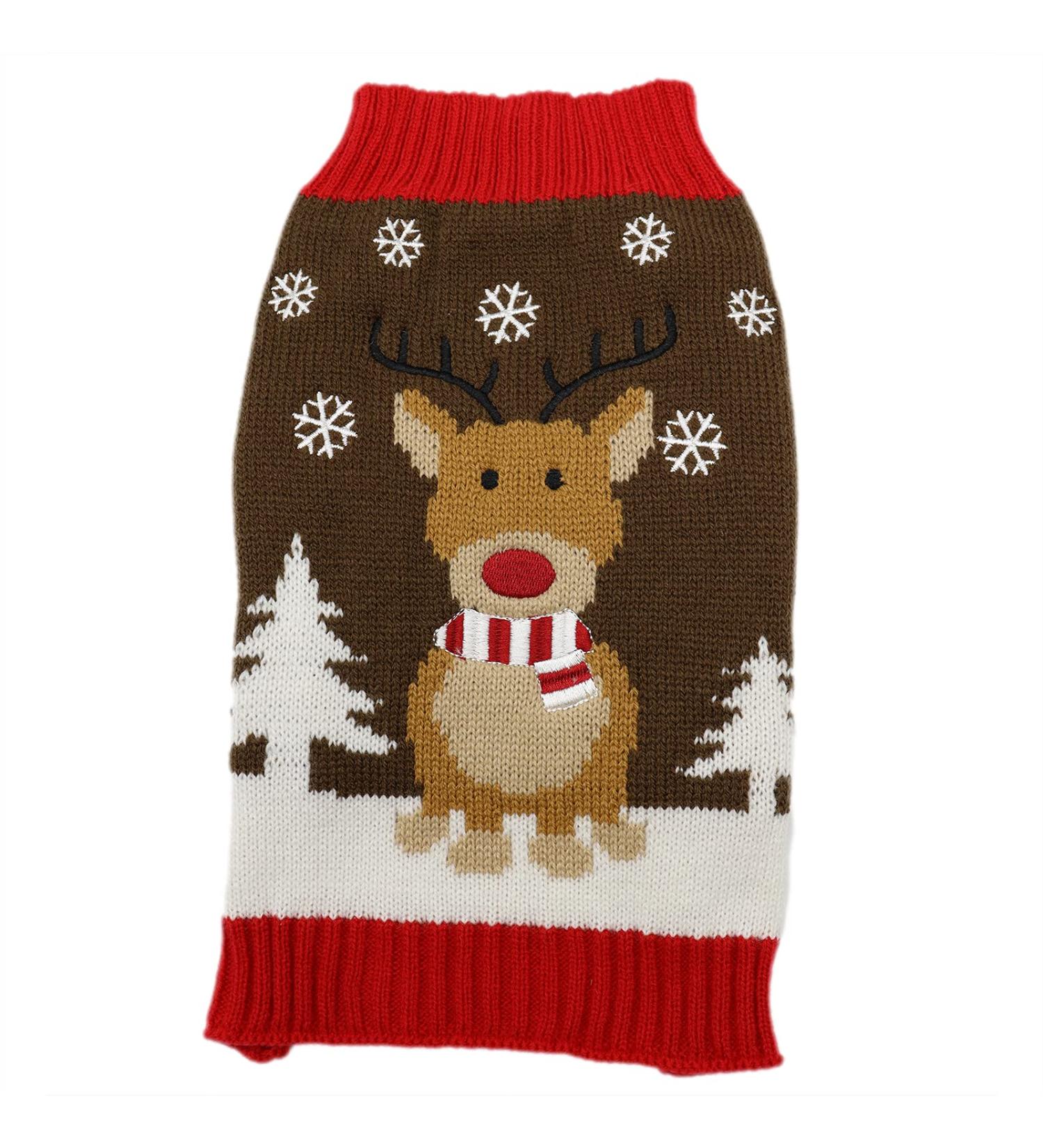 Hrttsy Christmas Dog Sweater - Warm Winter Clothing for Small & Large Dogs | Cozy Pullover for Pets - Buy Online on GoSupps.com