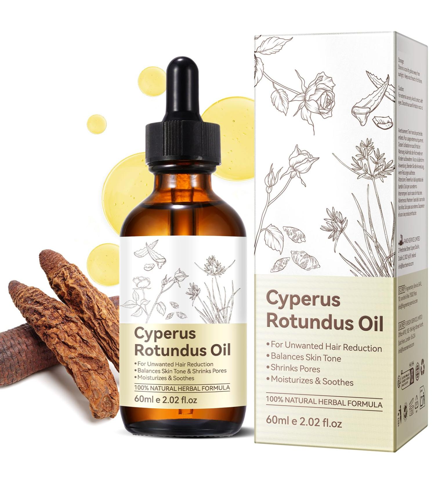 Cyperus Rotundus Oil for Hair Removal 2.02 fl.oz 100% Pure Natural Cyprus Rotundus Oil for Slowing Down Hair Growth Smooth Skin & Hair Removal for Women Facial Bikini Line Legs Arms Underarms - Buy Online on GoSupps.com