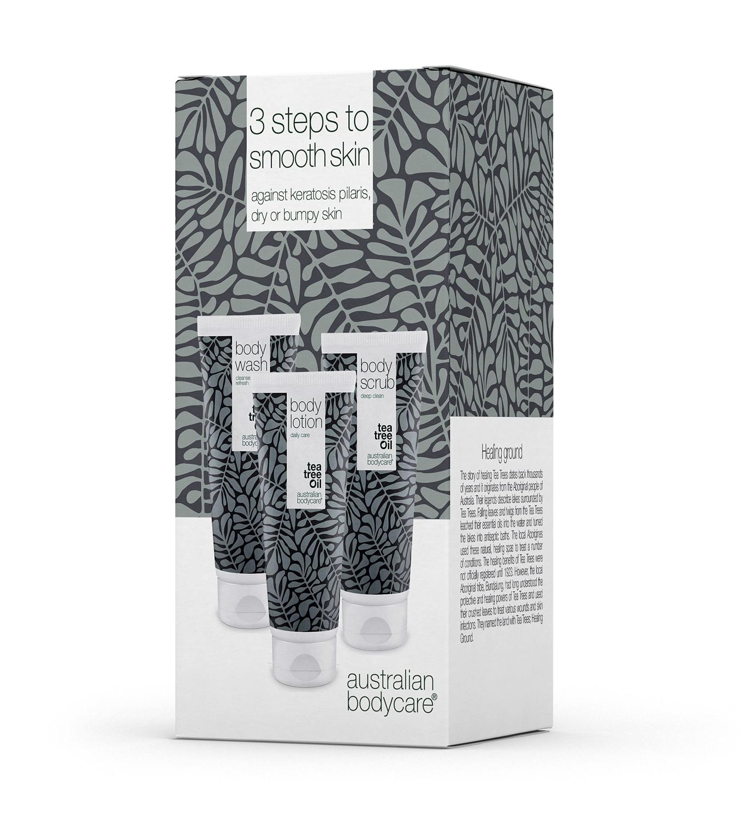 Smooth Skin Kit for Keratosis Pilaris and Dry/Bumpy Skin - Body Wash Scrub & Lotion Set for Soft Radiant Skin - Exfoliating Moisturizing & Soothing Formula with Natural Ingredients - Buy Online on GoSupps.com