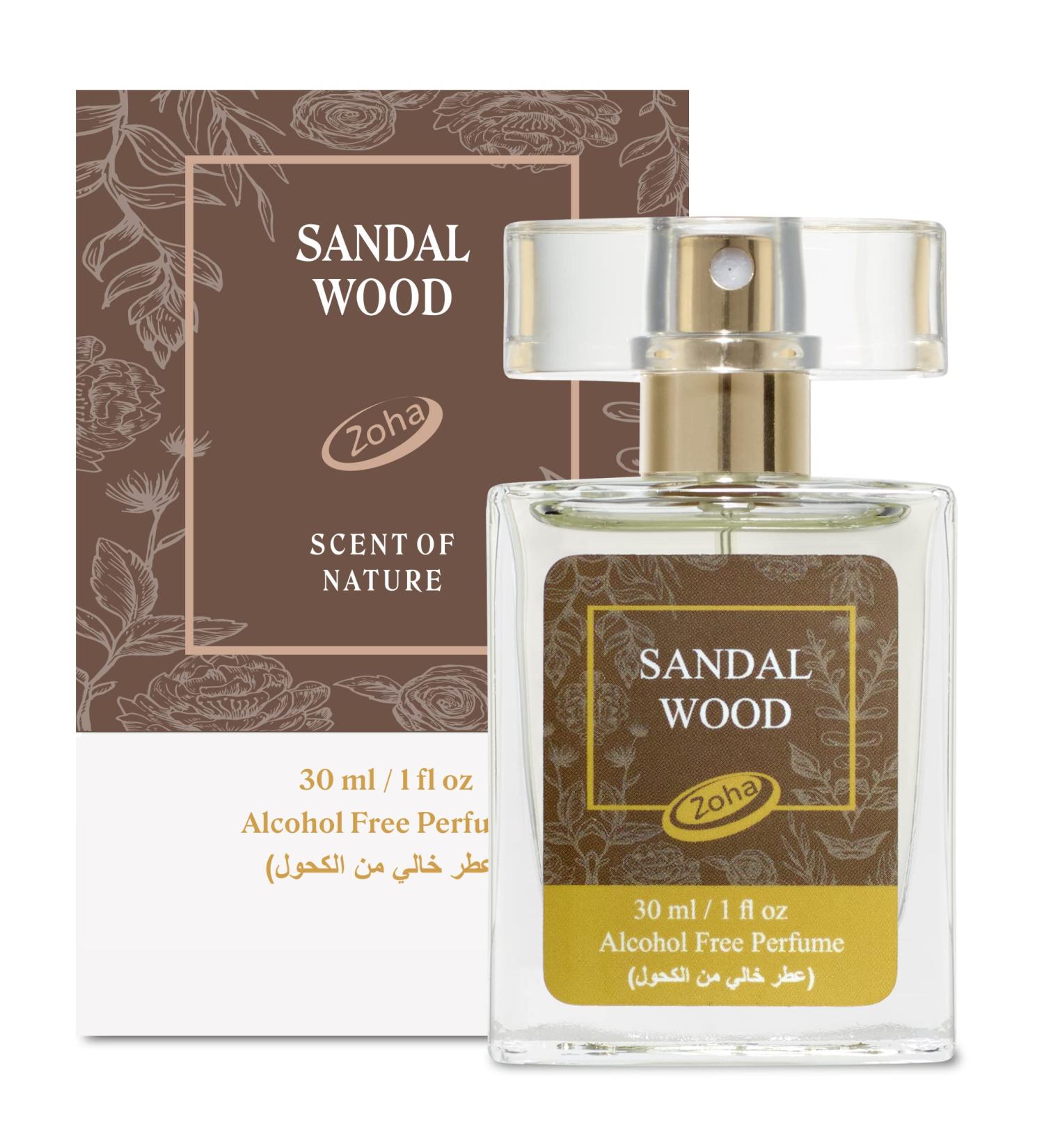 Sandalwood Alcohol-Free Oil Perfume by Zoha - 30ml/1.0oz for Women and Men - Buy Online on GoSupps.com