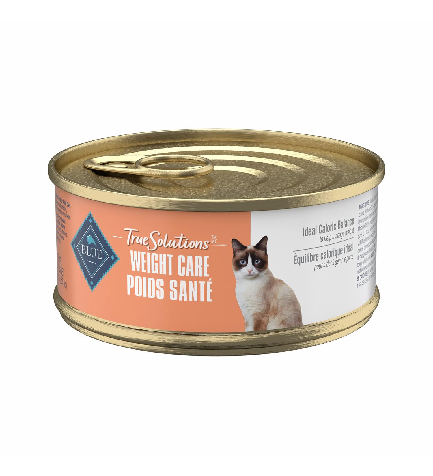 Blue Buffalo True Solutions Natural Weight Care Adult Wet Cat Food 5.5oz Cans (Pack of 24) Weight Care Wet Cat Food - Lg Size - Buy Online on GoSupps.com
