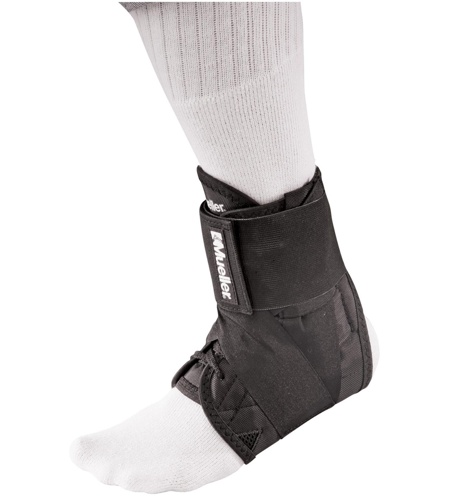 MUELLER Soft Ankle Brace withultra Straps Black X-Small
