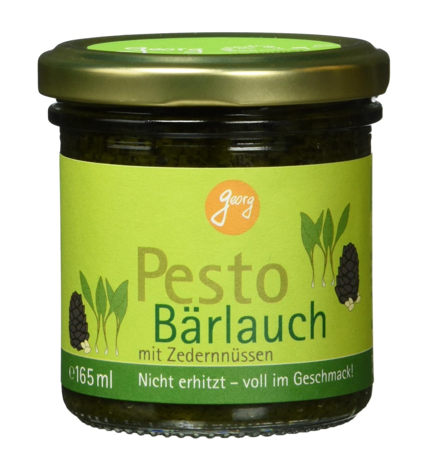 Georg Bio Pesto Wild Garlic 165ml - Organic Gourmet Sauce for International Shipping - Buy Online on GoSupps.com