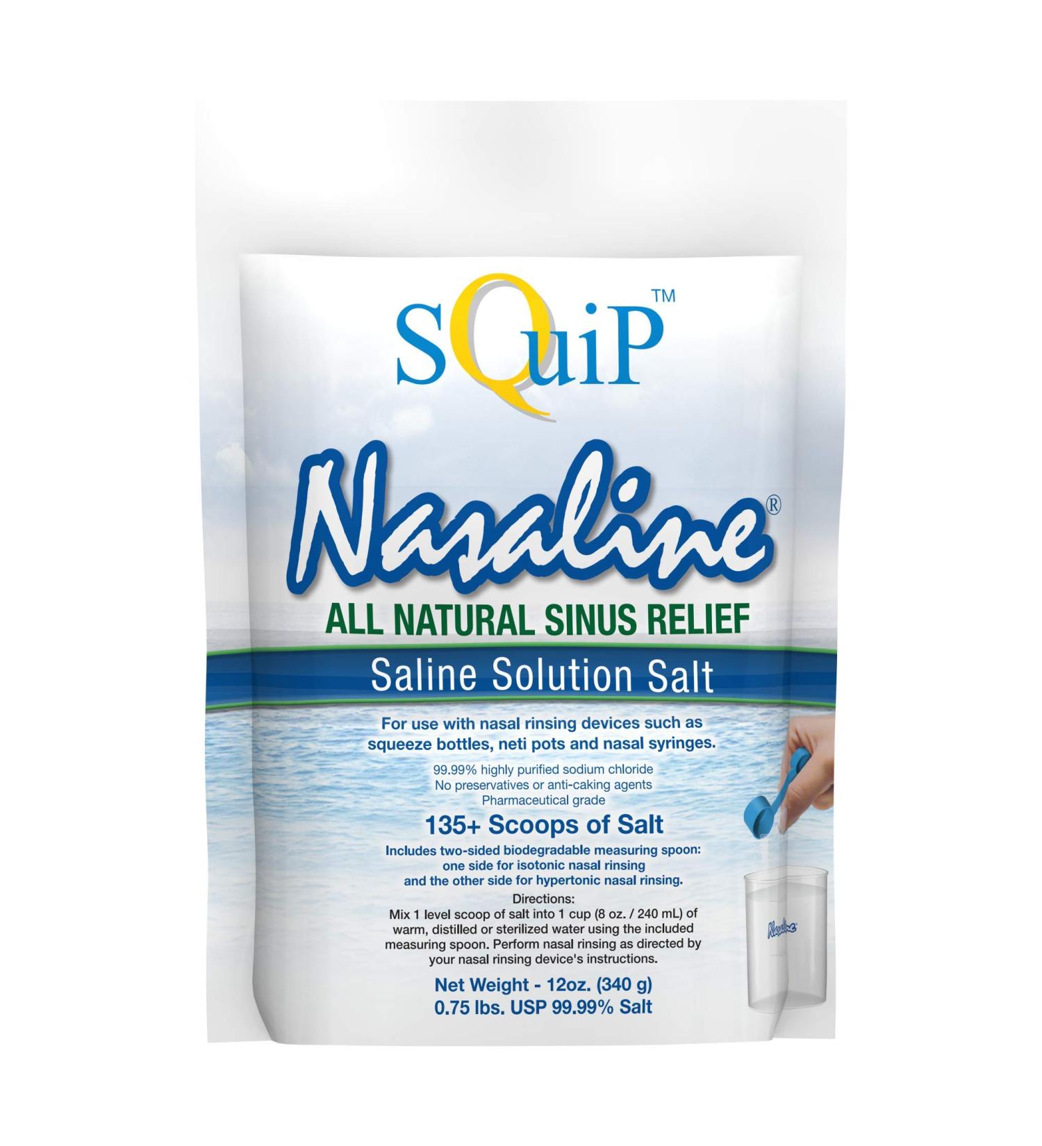 Nasaline Salt - 12oz Pouch | Natural Sinus Relief Solution - Buy Online on GoSupps.com