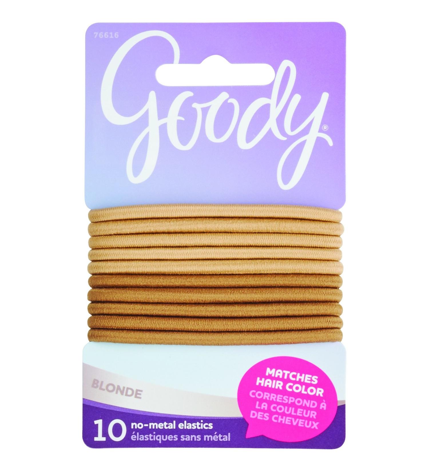 GOODY Women's Colour Collection 4 mm Elastics Blonde 10 Count