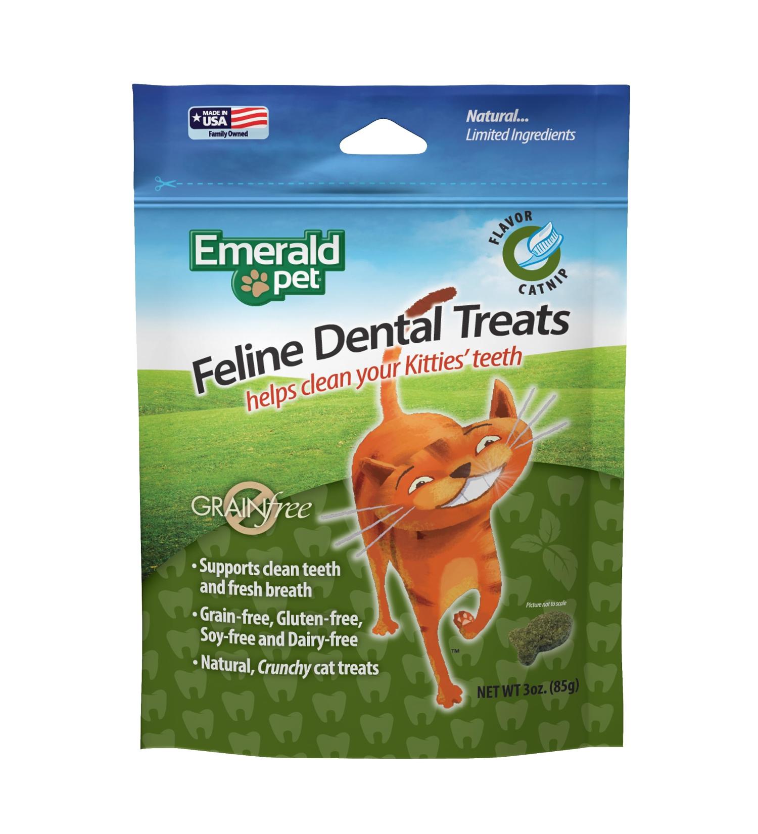 Emerald Pet Grain Free Catnip - Natural Dental Treats for Cats | 85g Catnip - International Shipping Available - Buy Online on GoSupps.com