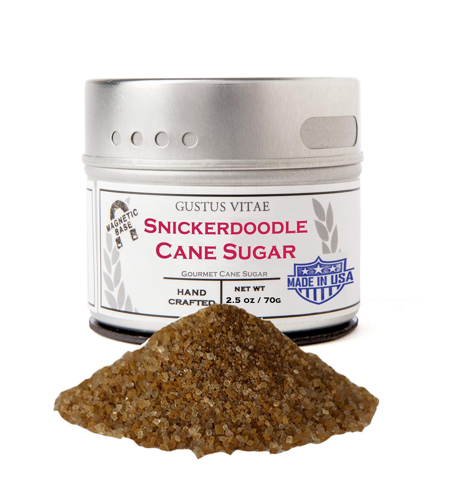 Gustus Vitae Cane Sugar Snickerdoodle - 2.5 oz (70 g) | Delicious Dessert Topping - Buy Online on GoSupps.com