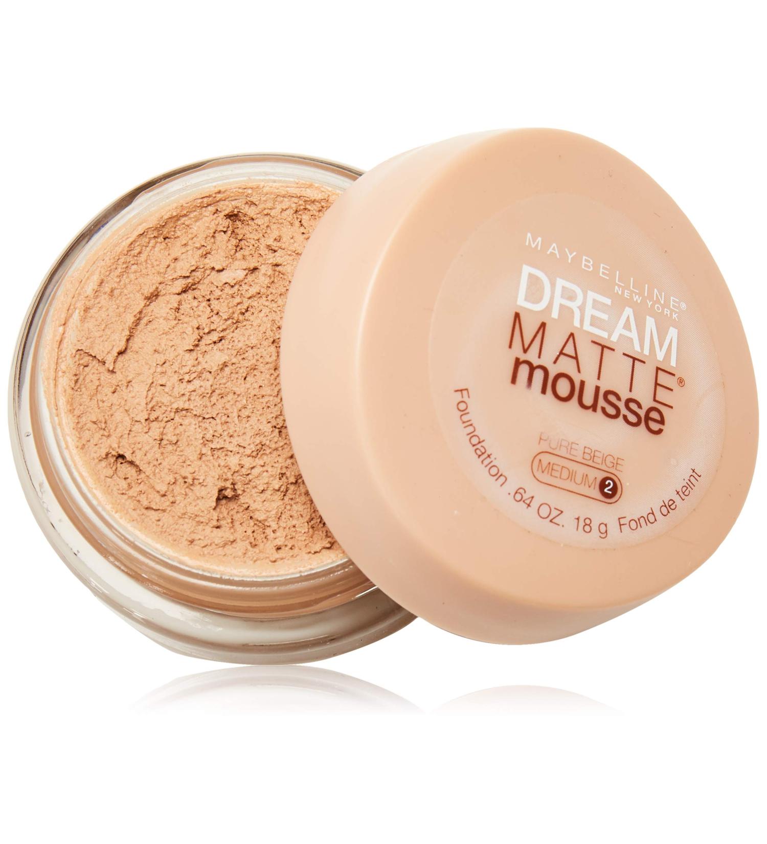 Maybelline Dream Matte Mousse Foundation - Pure Beige - 2 Pack 0.64 Ounce (Pack of 2) Pure Beige