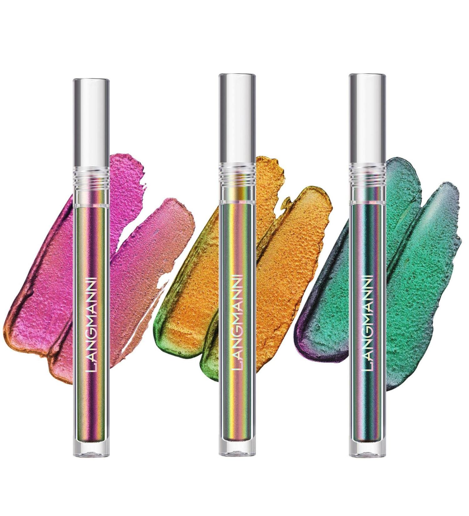 3 Chameleon Liquid Eyeshadow | Glitter Multichrome Eye Shadow | Eye Make-up Long-Lasting with No for All Skin Tones - Buy Online on GoSupps.com