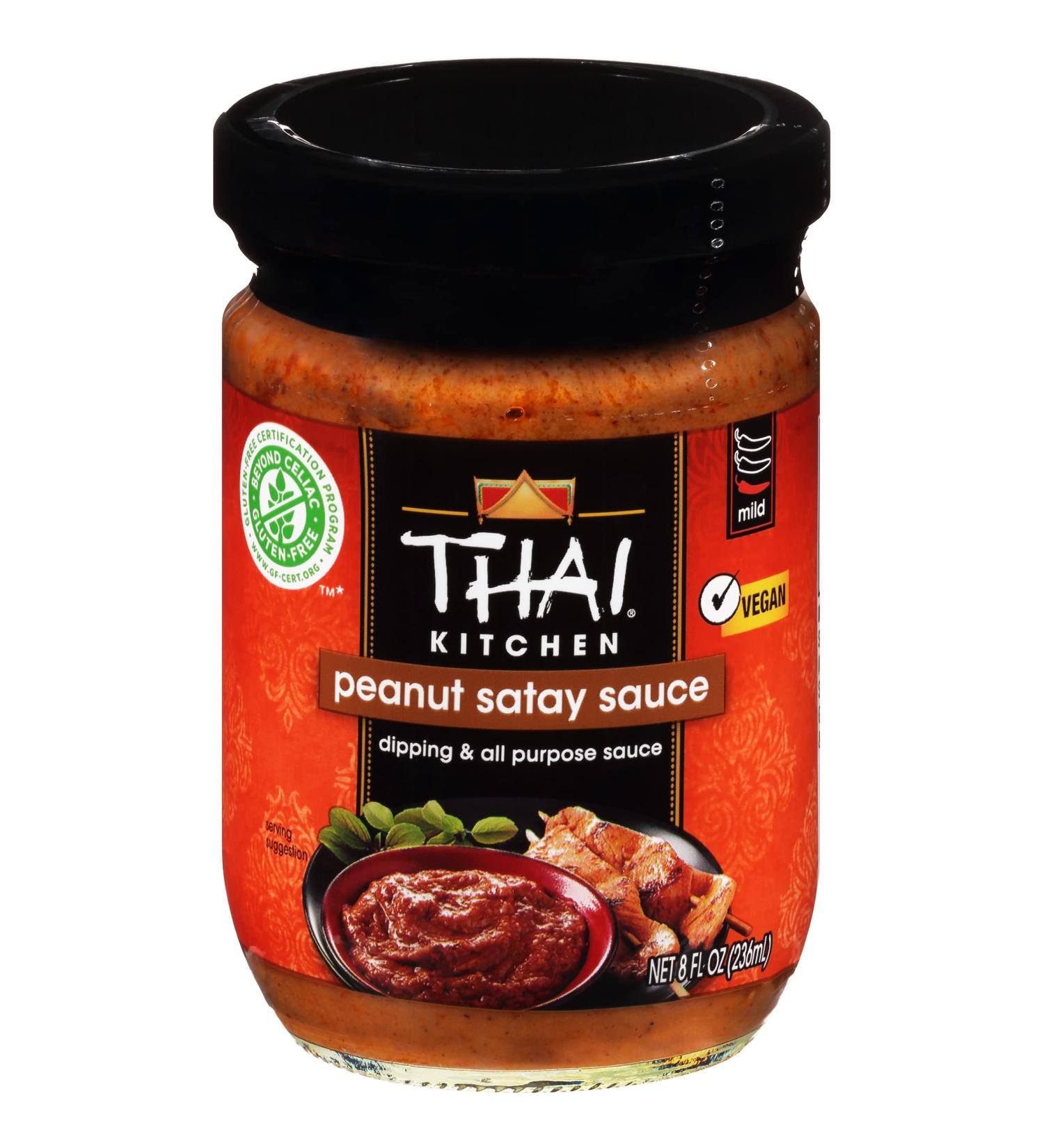 Thai Kitchen Gluten-Free Peanut Satay Sauce - 8oz Pack of 12 for Delicious Dishes - Buy Online on GoSupps.com