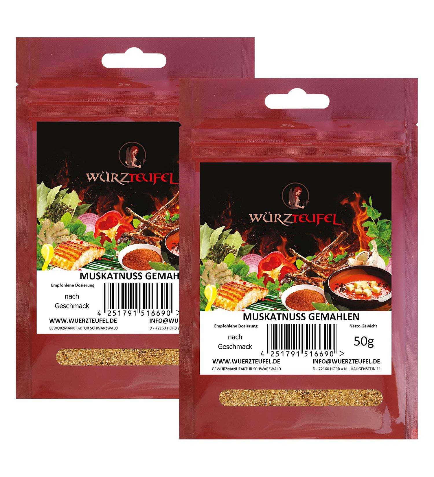 Ground Nutmeg Reduced Nutmeg New Guinea Premium Grade 2 x 50g (100g) sachets. - Buy Online on GoSupps.com