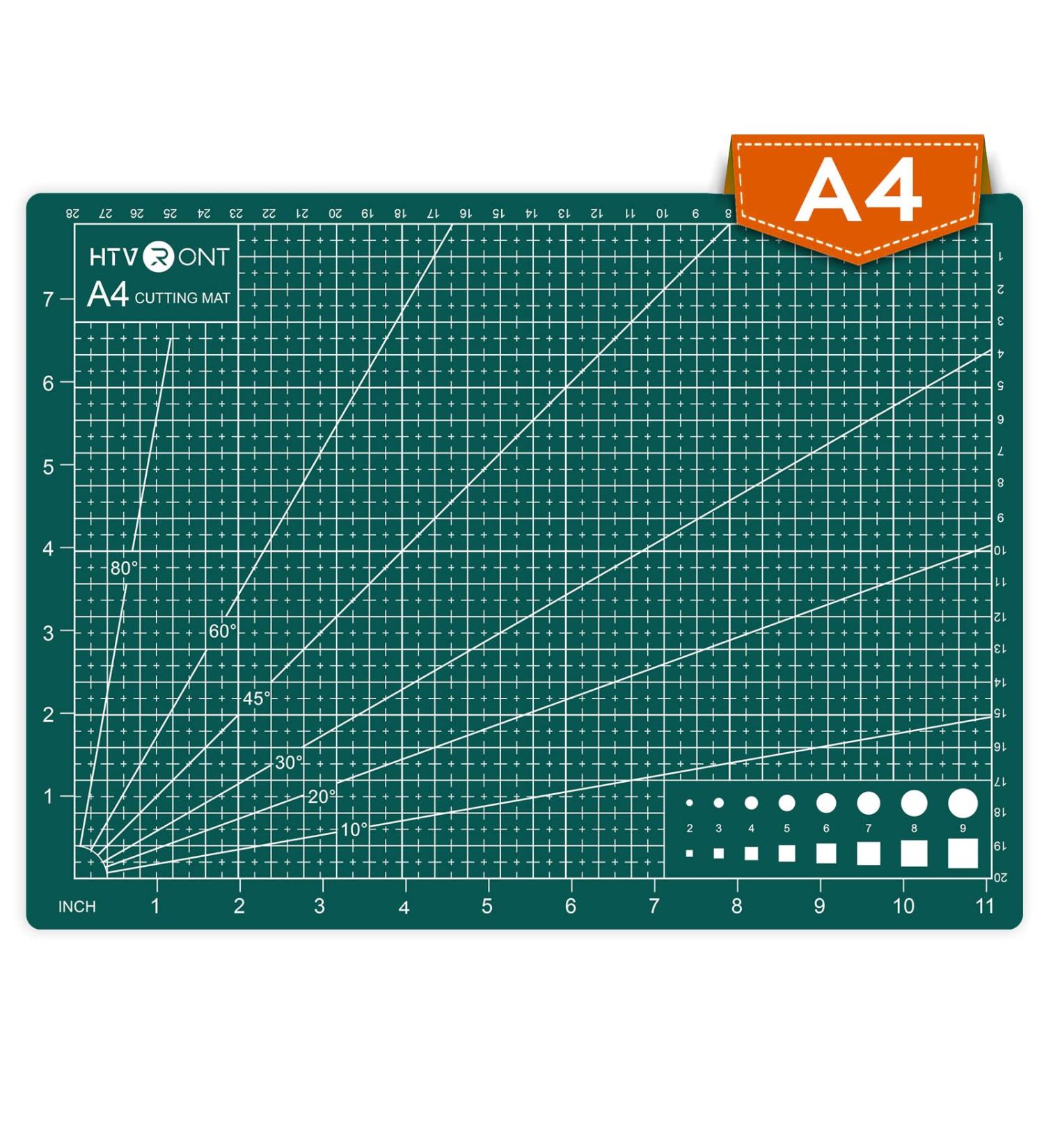 HTVRONT Self Healing Cutting Mat  9" x 12" Double Sided Craft Mat  Non-Slip & Rotary Cutting Mat for Sewing  Scrapbooking  Quilting  Scrapbooking  Arts  Crafts Project(A4) A4: 9*12 in - Buy Online on GoSupps.com