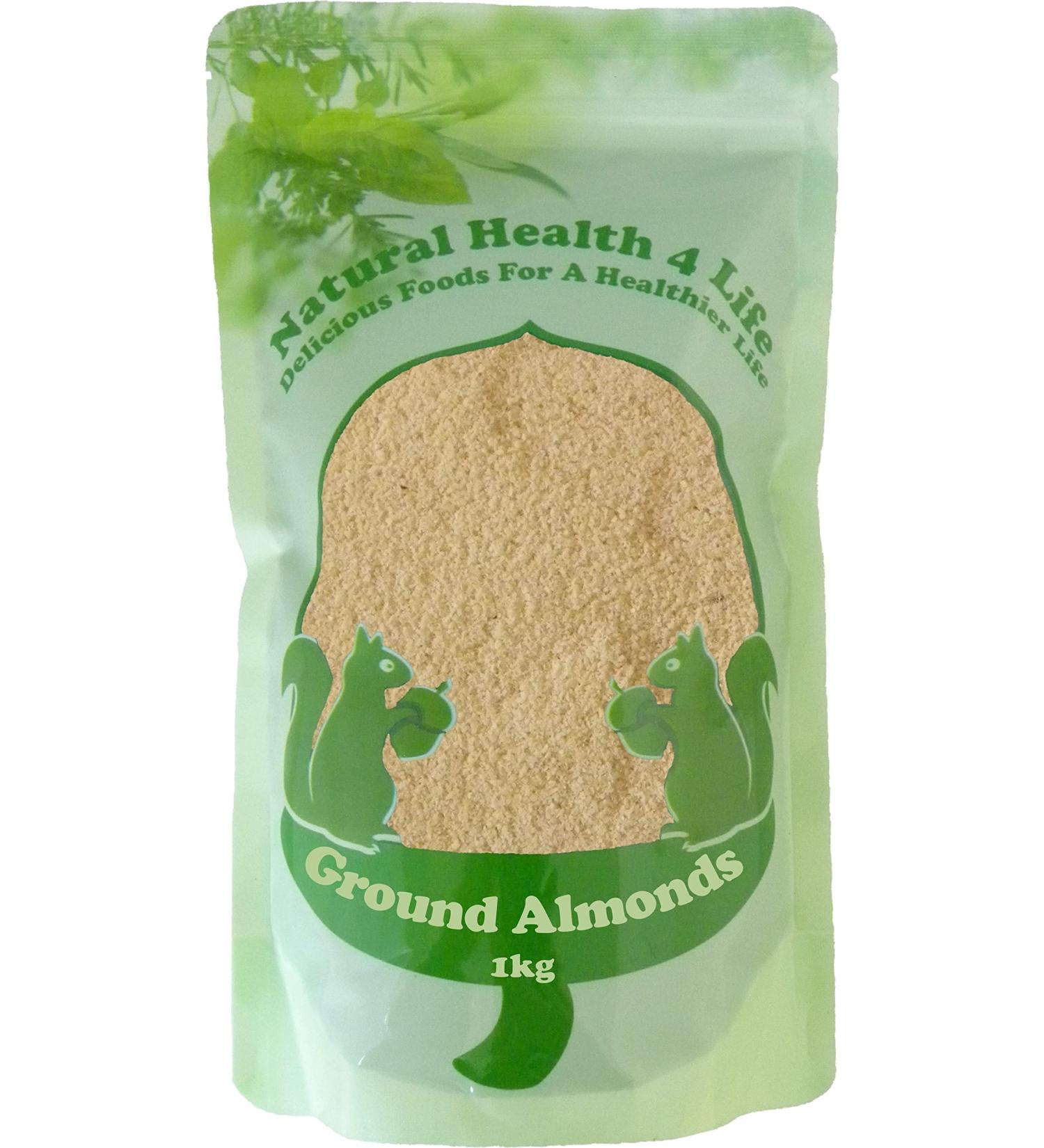 Natural Health 4 Life Finest Ground Almonds 1kg - Buy Online on GoSupps.com