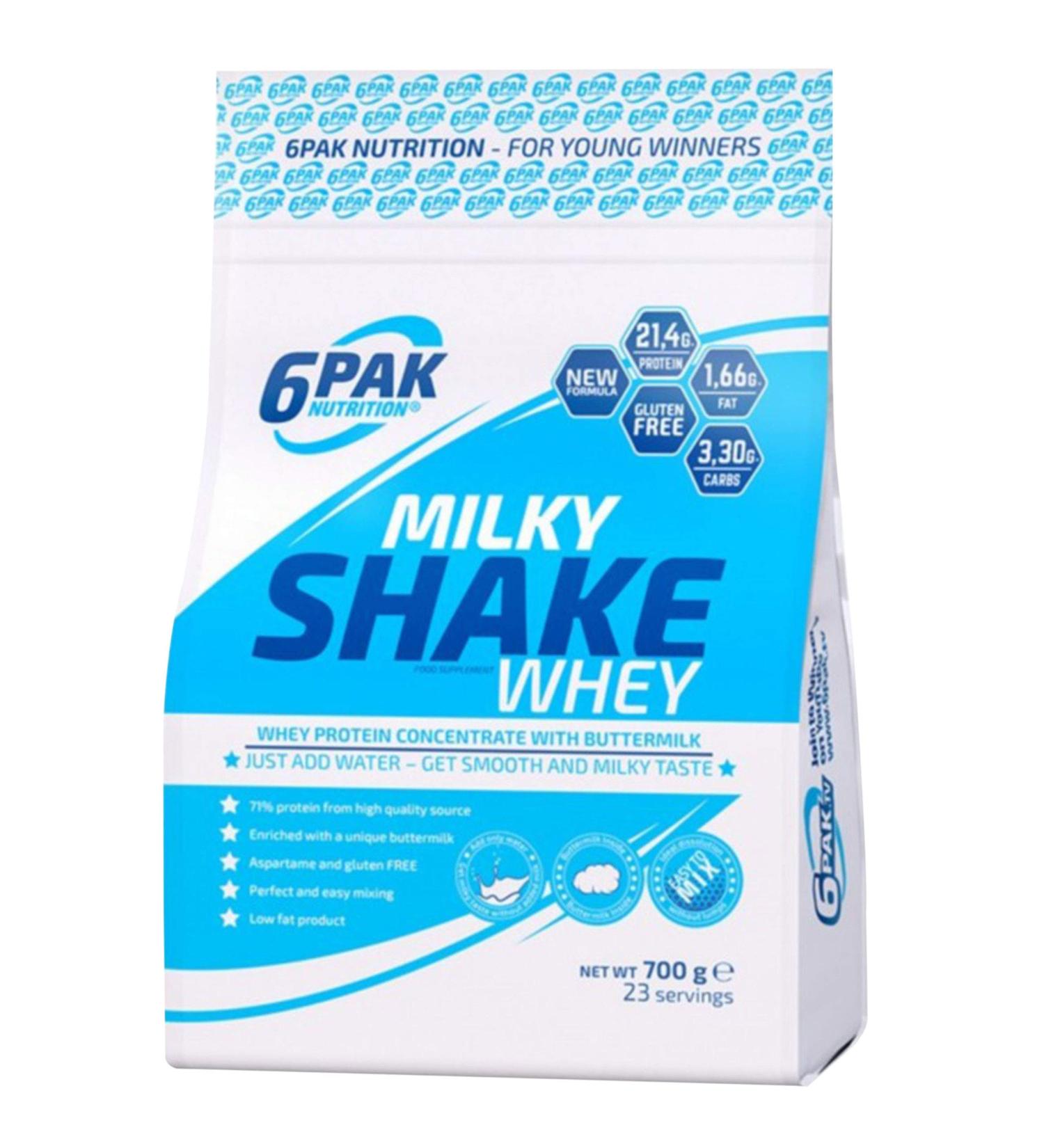 6Pak Nutrition 6PAK Milky Shake Whey - 700g - Vanilla