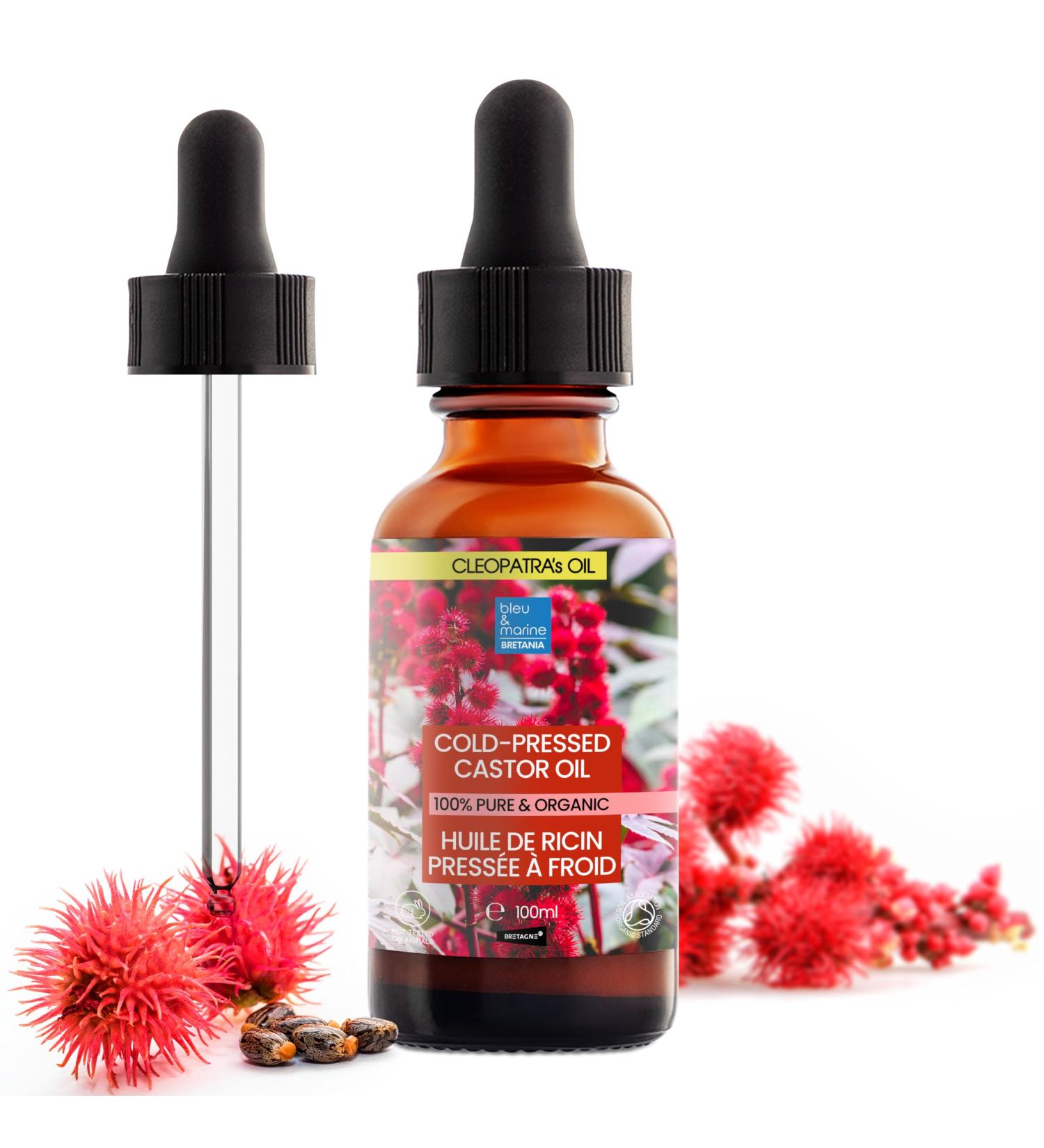 Buy Bleu & Marine Bretania 100% Pure Castor Oil | Vegan Skin & Hair Care | Boost Collagen Reduce Dandruff & Hair Loss - 100ml - Buy Online on GoSupps.com