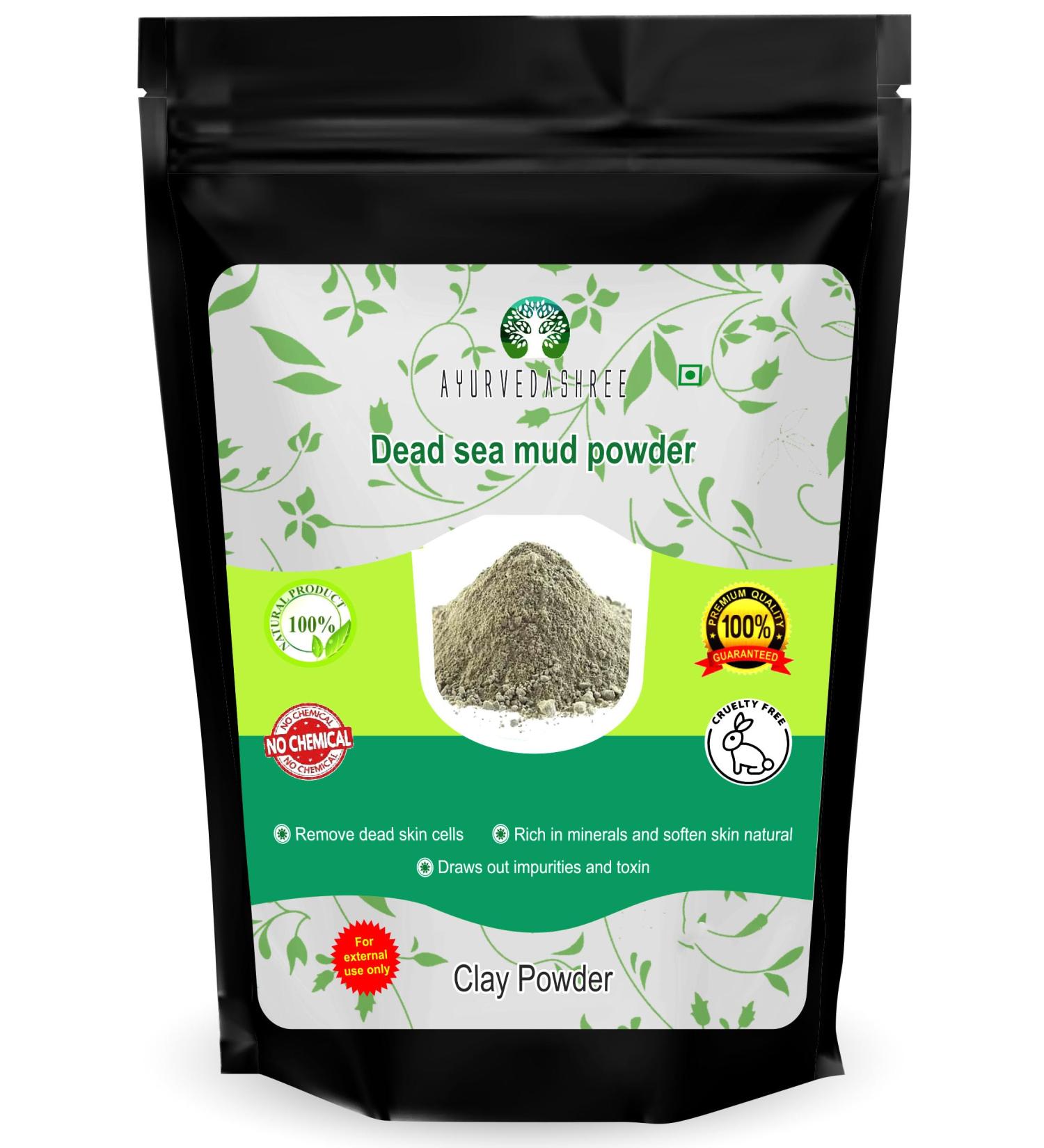 Dead Sea Mud 50 Gm | Nourishes Exfoliates Softens & Detoxify the Skin | DRY CLAY POWDER | 100% Only Dead Sea mud powder | Skin care | Facial Mask