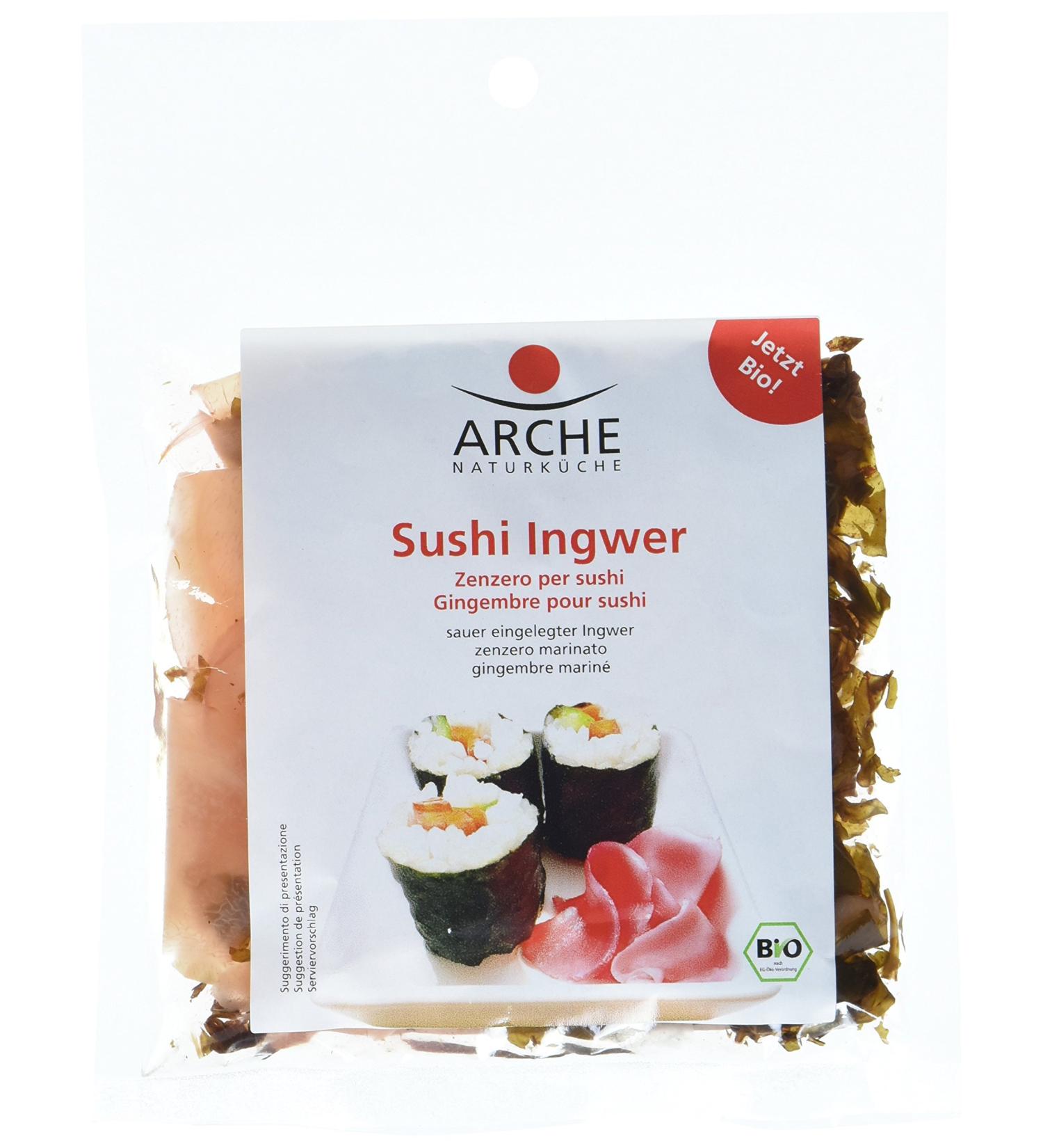 Buy Arche Bio Sushi Ginger 105g - Authentic Organic Pickled Ginger for Sushi & Asian Cuisine - Buy Online on GoSupps.com