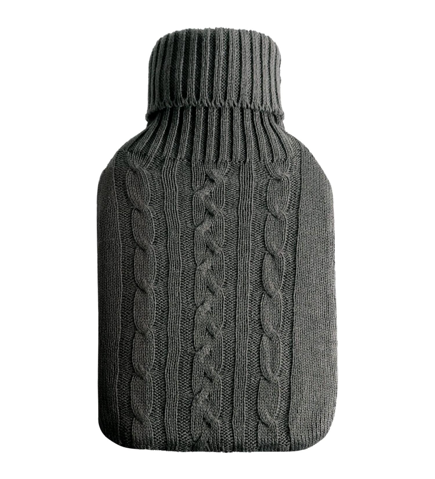 Bakecat Knitted Hot Water Bottle Cover - Grey | Cover Only - Buy Online on GoSupps.com