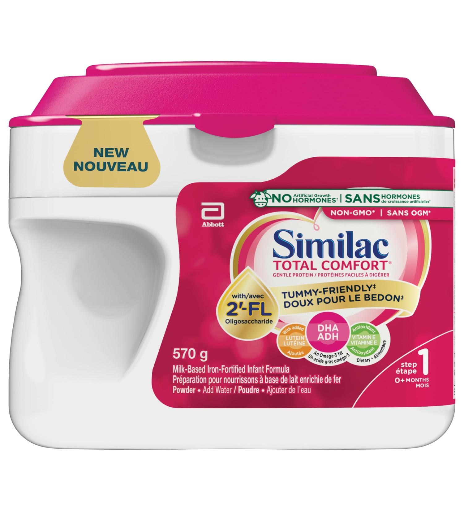 Similac Total Comfort Baby Formula Tummy-Friendly Easy To Digest Now With Breast Milk-Inspired Innovation 2 -FL 0+ Months Powder 570 g - Buy Online on GoSupps.com