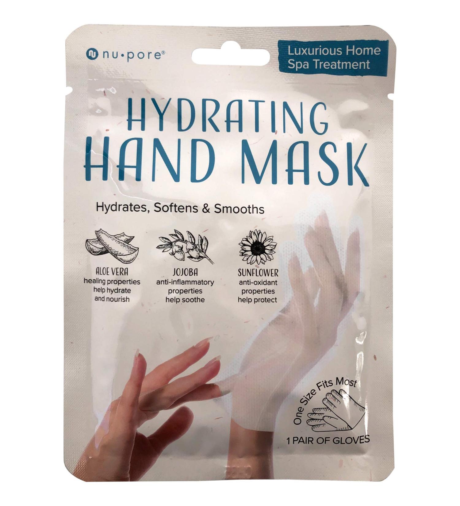 Nu-Pore Moisturizing Gloves - 24 Pack, with Jojoba Oil and Aloe Vera for Dry Hands. Repair and Soothe Extra Dry Skin. Paraben & Latex Free - Buy Online on GoSupps.com