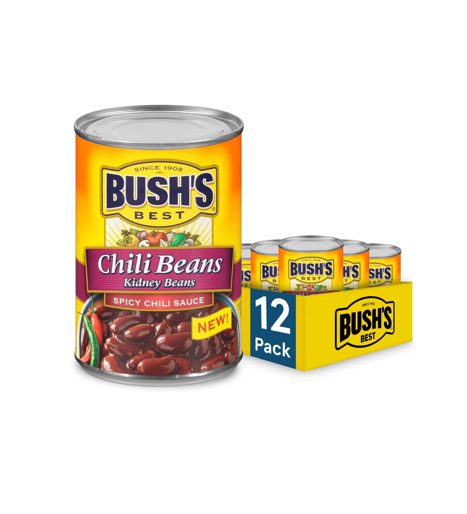 Spicy Chili Beans - Variety Beans - 16oz (Pack of 12) - Buy Online on GoSupps.com