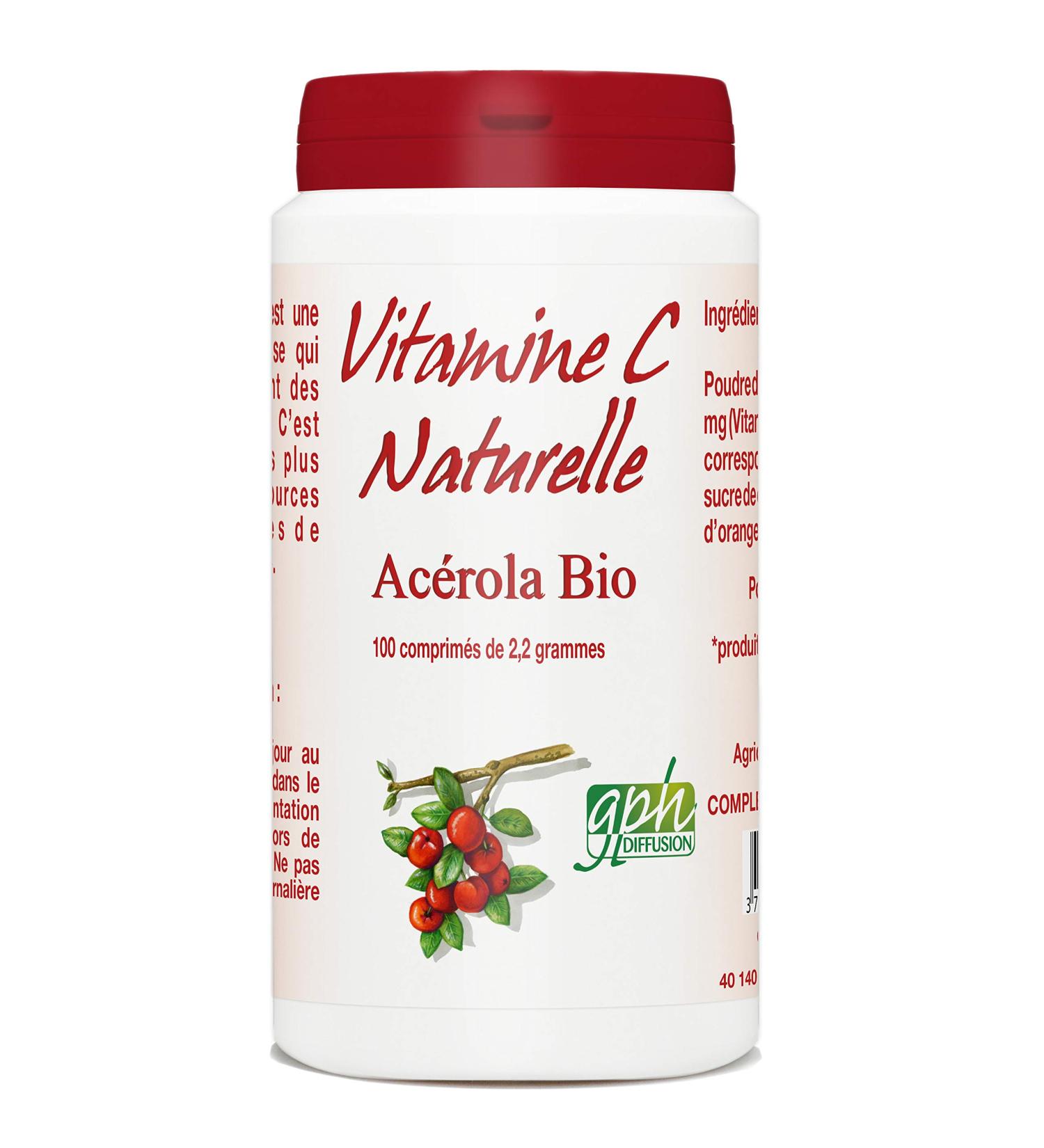 Vitamine C - Ac rola Bio 1000 mg- 2 2 g- 100 comprim s