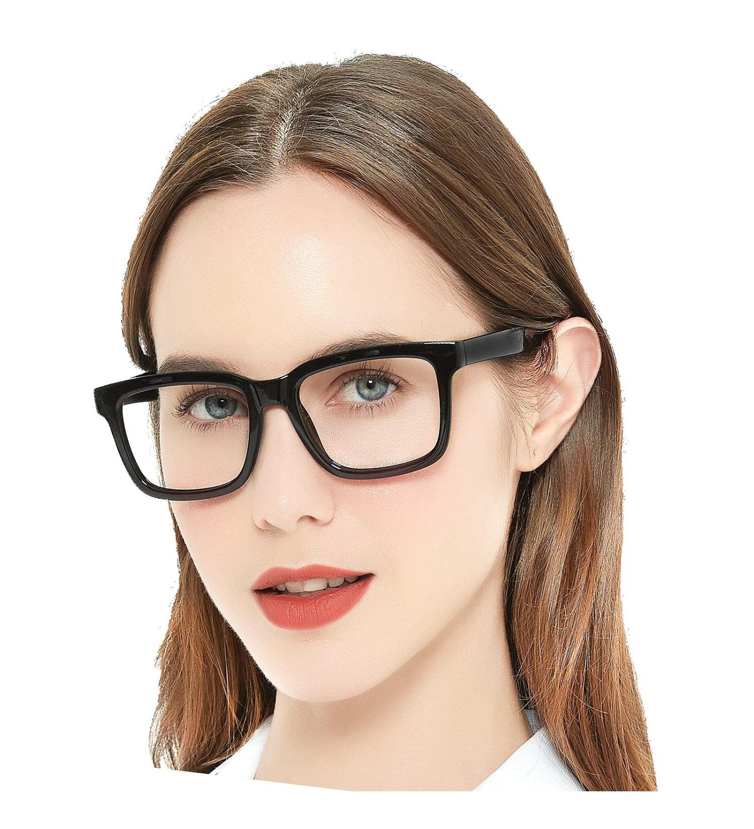 AEZUNI Large Square Reading Glasses for Women - Trendy 1.0 to 3.5 Magnification - Black 1.5x | International Shipping Available - Buy Online on GoSupps.com