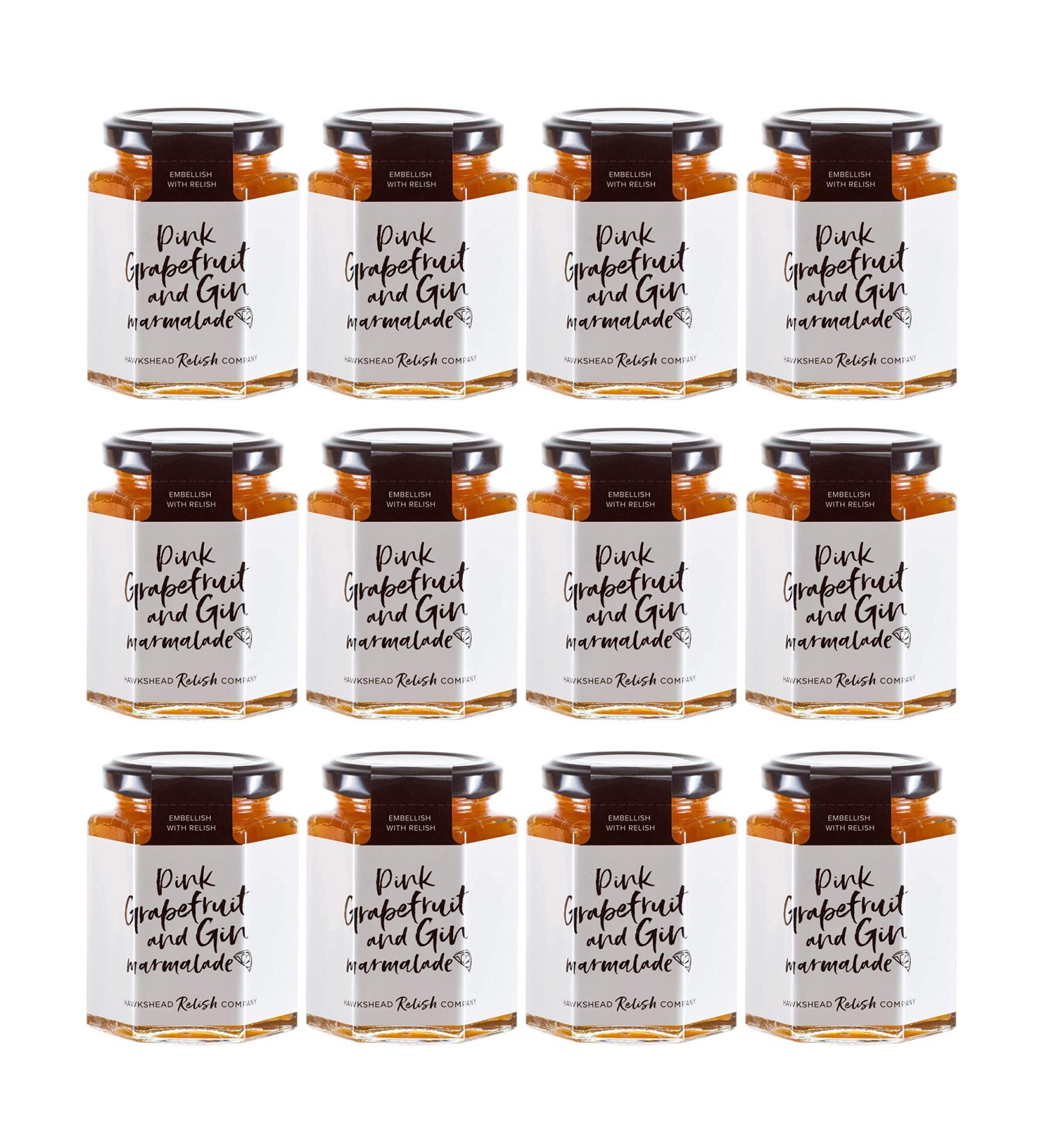 Hawkshead Relish Company Pink Grapefruit & Gin Marmalade 225g - Pack of 12
