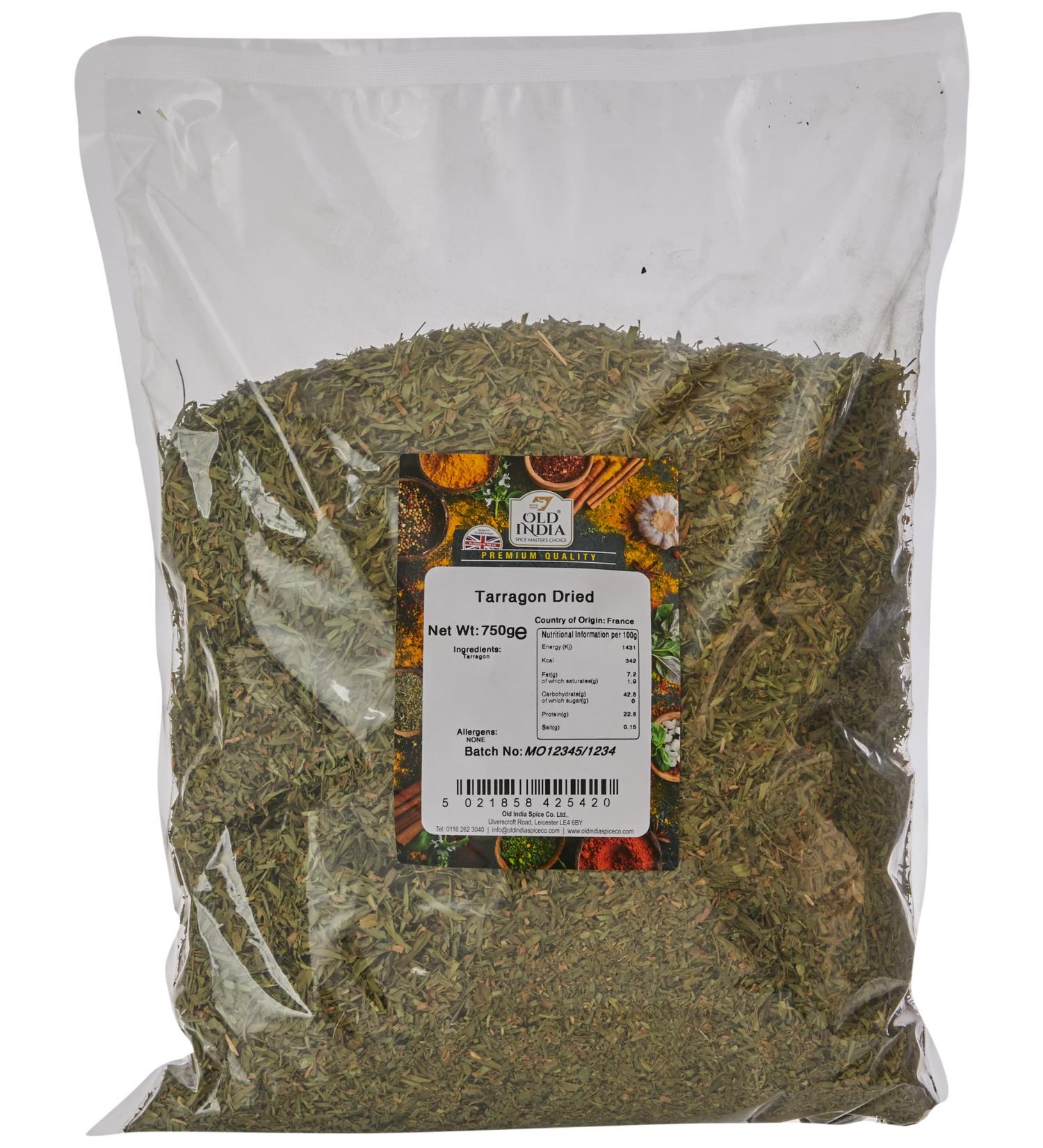 Old India Tarragon Dried 750g | Premium Quality Tarragon Herb - Shop Now - Buy Online on GoSupps.com