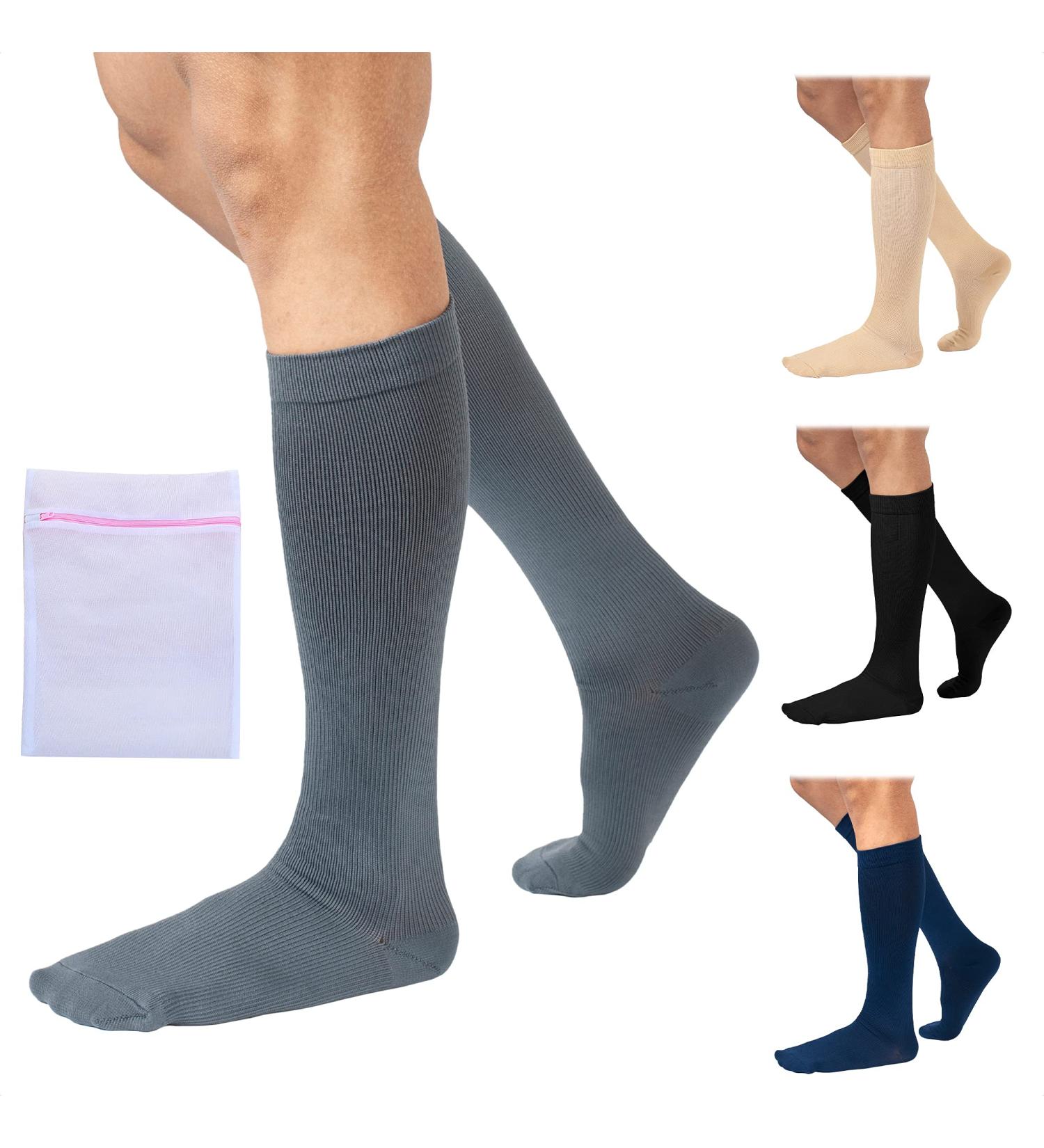 360 RELIEF - Flight Compression Socks Supports | Blood Circulation Travel Work 3XL Grey - Buy Online on GoSupps.com
