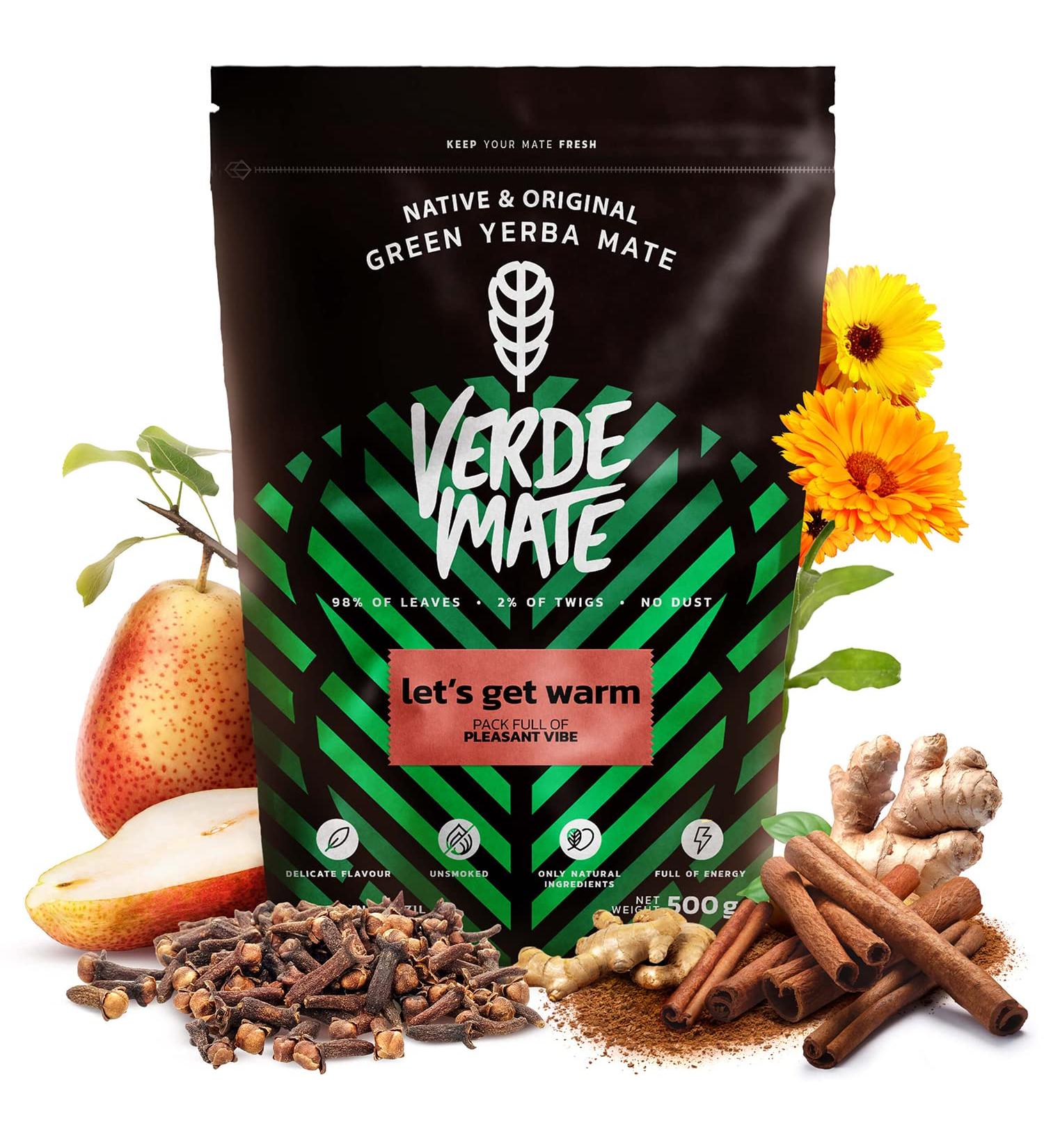 Verde Mate Green Let's Get Warm 0 5kg - Yerba mate r chauffant Edition d'hiver - Buy Online on GoSupps.com