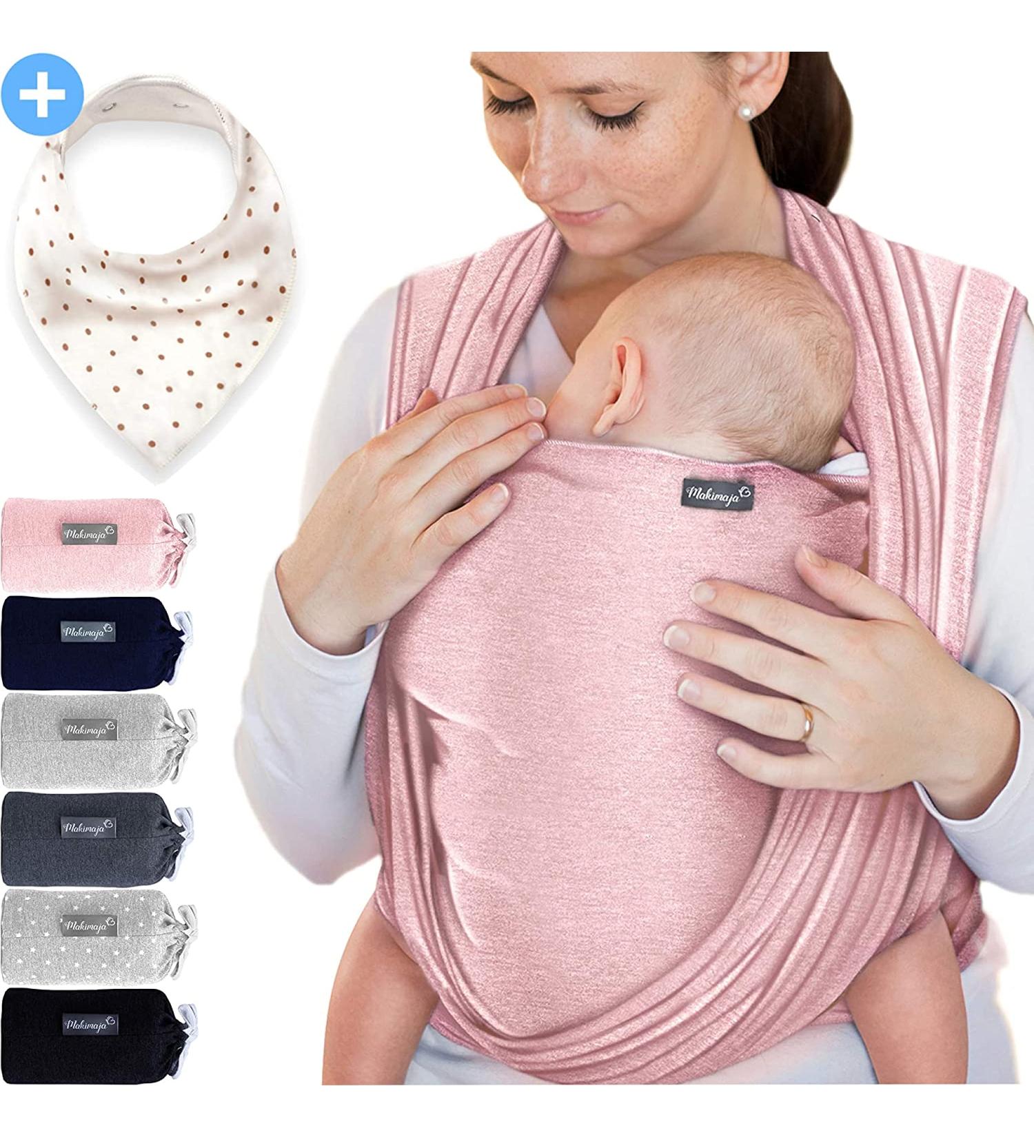 Rose Baby Wrap Carrier | Soft Cotton Blend | For Newborns & Babies Up to 15Kg - Buy Online on GoSupps.com