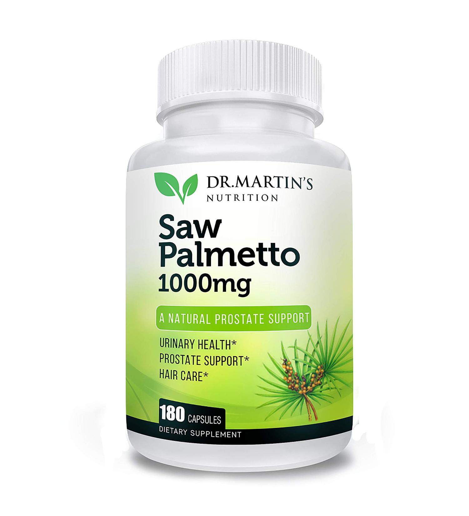 USA Grown Saw Palmetto Capsules - Prostate & Hair Health Support - 180 Count - Buy Online on GoSupps.com