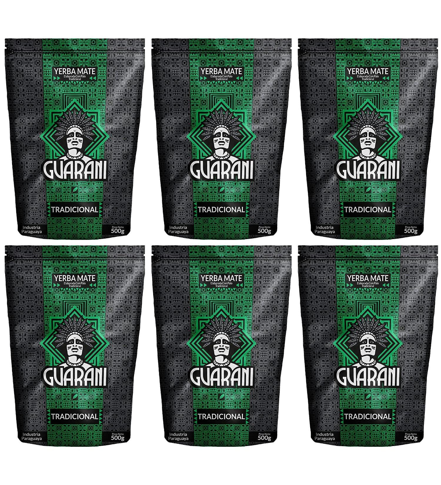 Yerba Mat Elaborada Con Palo Tradicional Guarani Tradicional 3000g Yerba Mat du Paraguay Avec tiges Forte stimulation - Buy Online on GoSupps.com