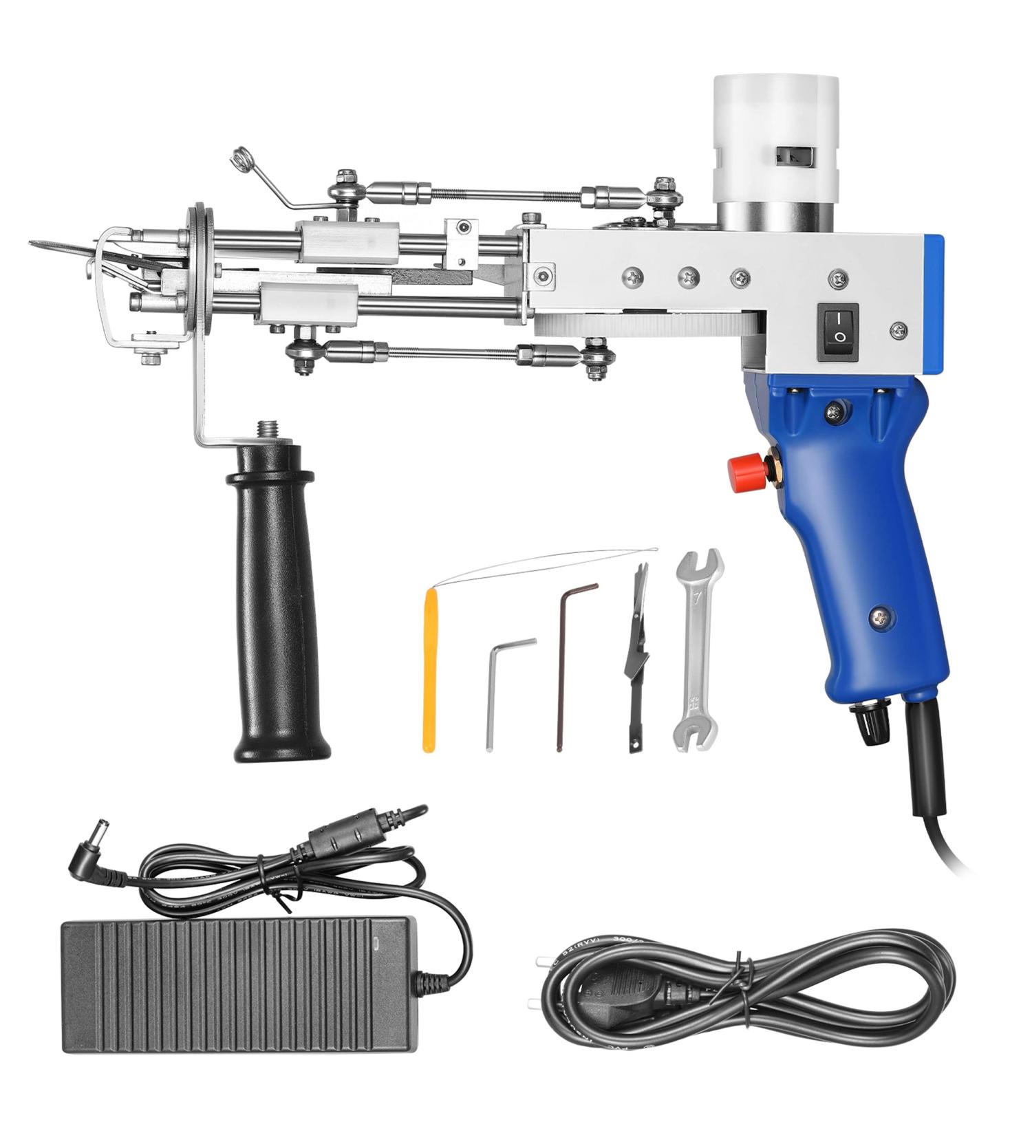 Electric Cut Pile Rug Tufting Gun - Handmade Blue Carpet Making Machine for Unique Gifts - Buy Online on GoSupps.com