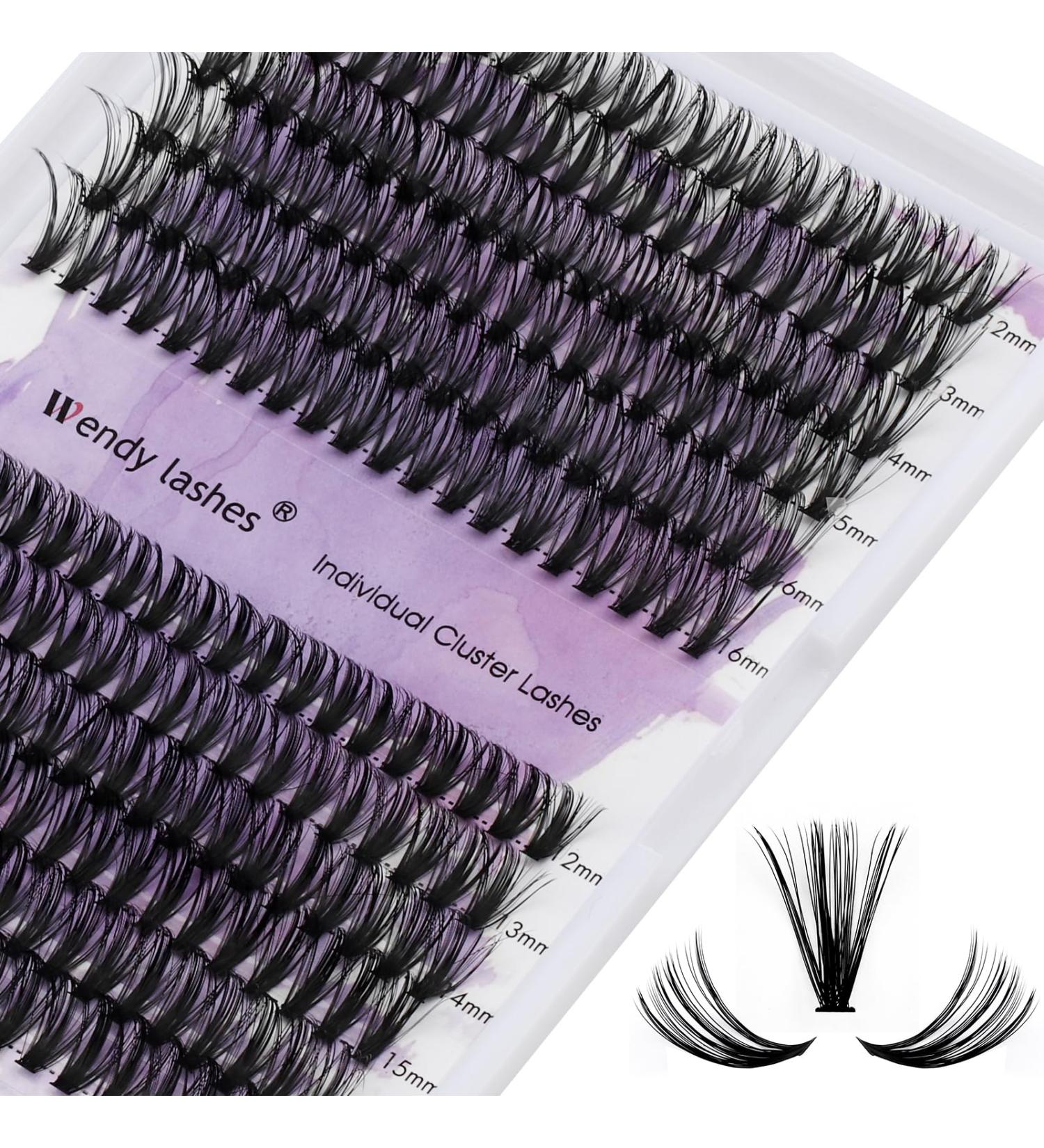 Buy Individual Eyelashes 240 PCs - C Curl Mix 12-16mm DIY Cluster Eyelash Extensions | Perfect for At-Home Use - Buy Online on GoSupps.com