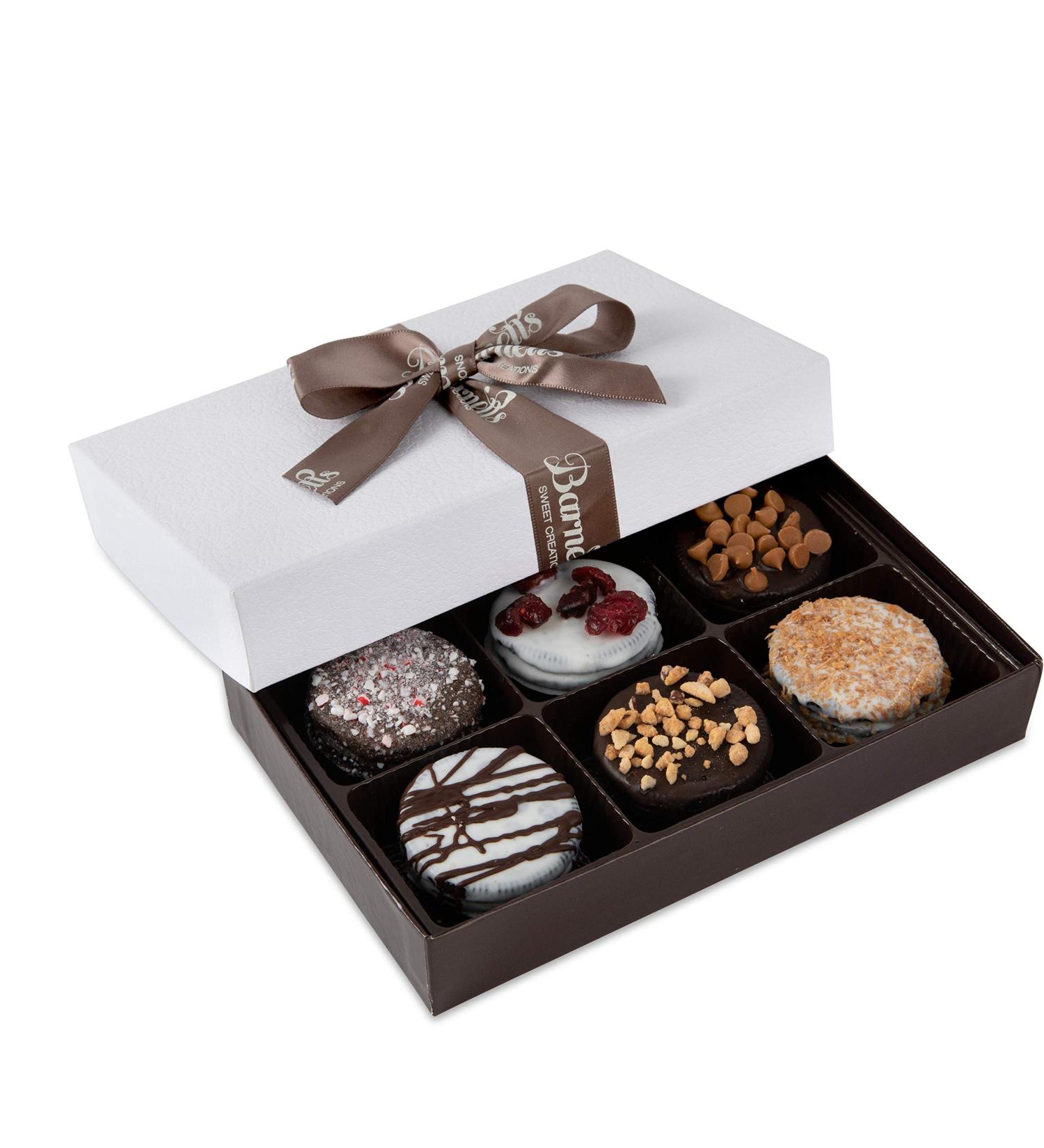 Barnetts Chocolate Cookies Sampler Gift Baskets - Gourmet Vegan Variety Box for Birthday, Holiday, Corporate, Christmas, Mothers and Fathers Day - Candy Basket Delivery - Buy Online on GoSupps.com