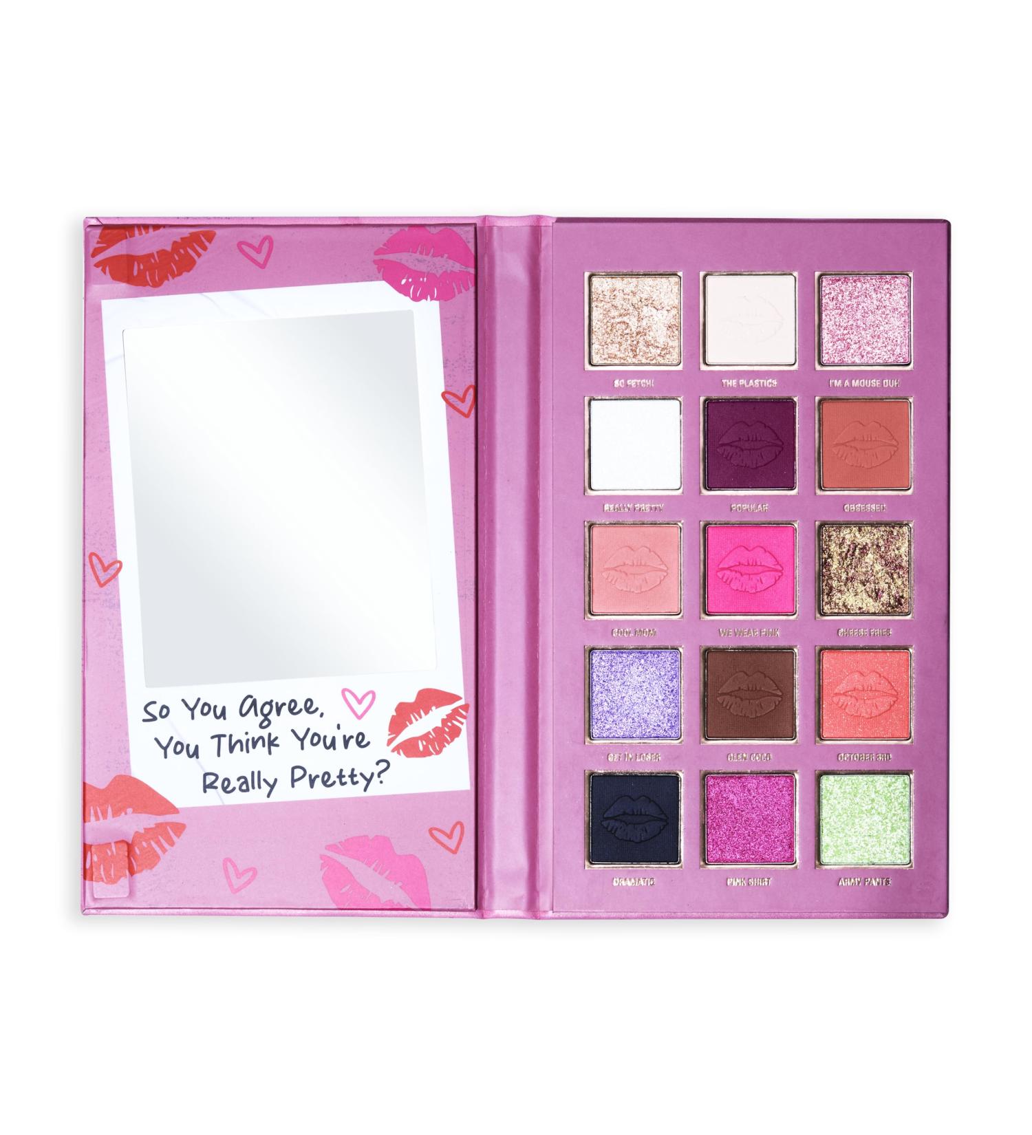 Revolution Beauty Mean Girls x Revolution Burn Book Eyeshadow Palette | 15 Pigmented Shades Neutrals & Shimmers Cruelty-Free & Vegan | International Shipping Available - Buy Online on GoSupps.com
