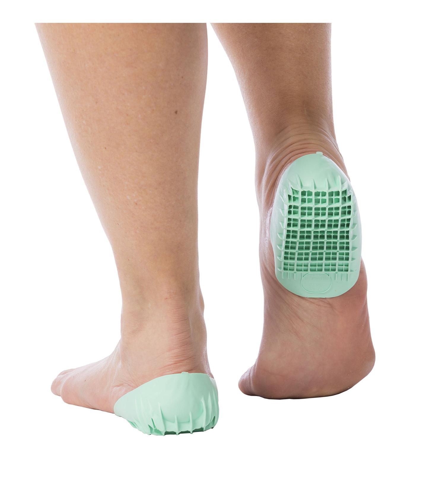 Tulis Heavy Duty Heel Cups - Shock Absorption for Plantar Fasciitis & Heel Pain - Made in USA - Green - 1 Pair - Buy Online on GoSupps.com
