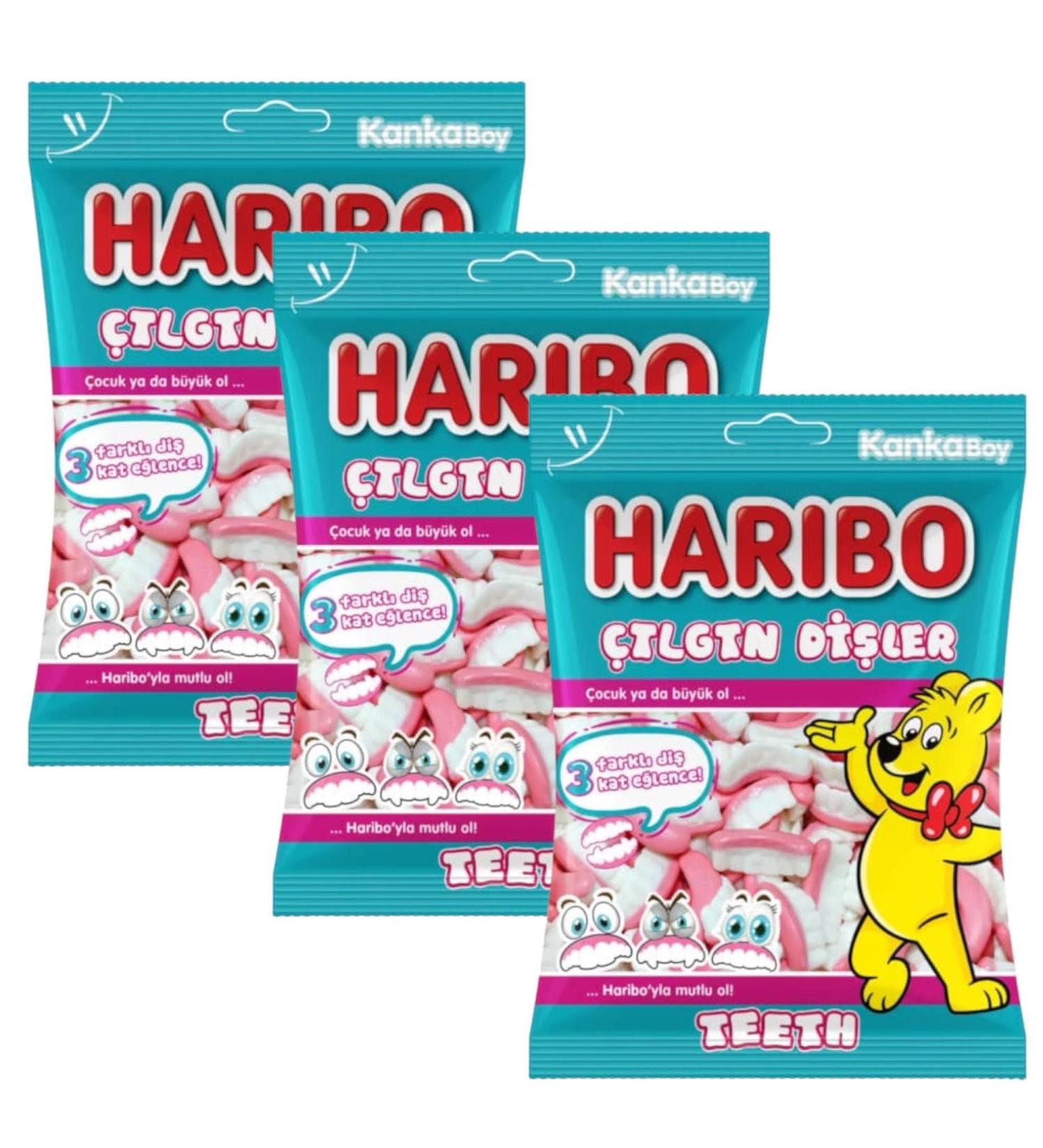 Teeth Halal Funny Gummy Fruity Chewy Candy Sweets Halal 80g - 3 Bags - Buy Online on GoSupps.com