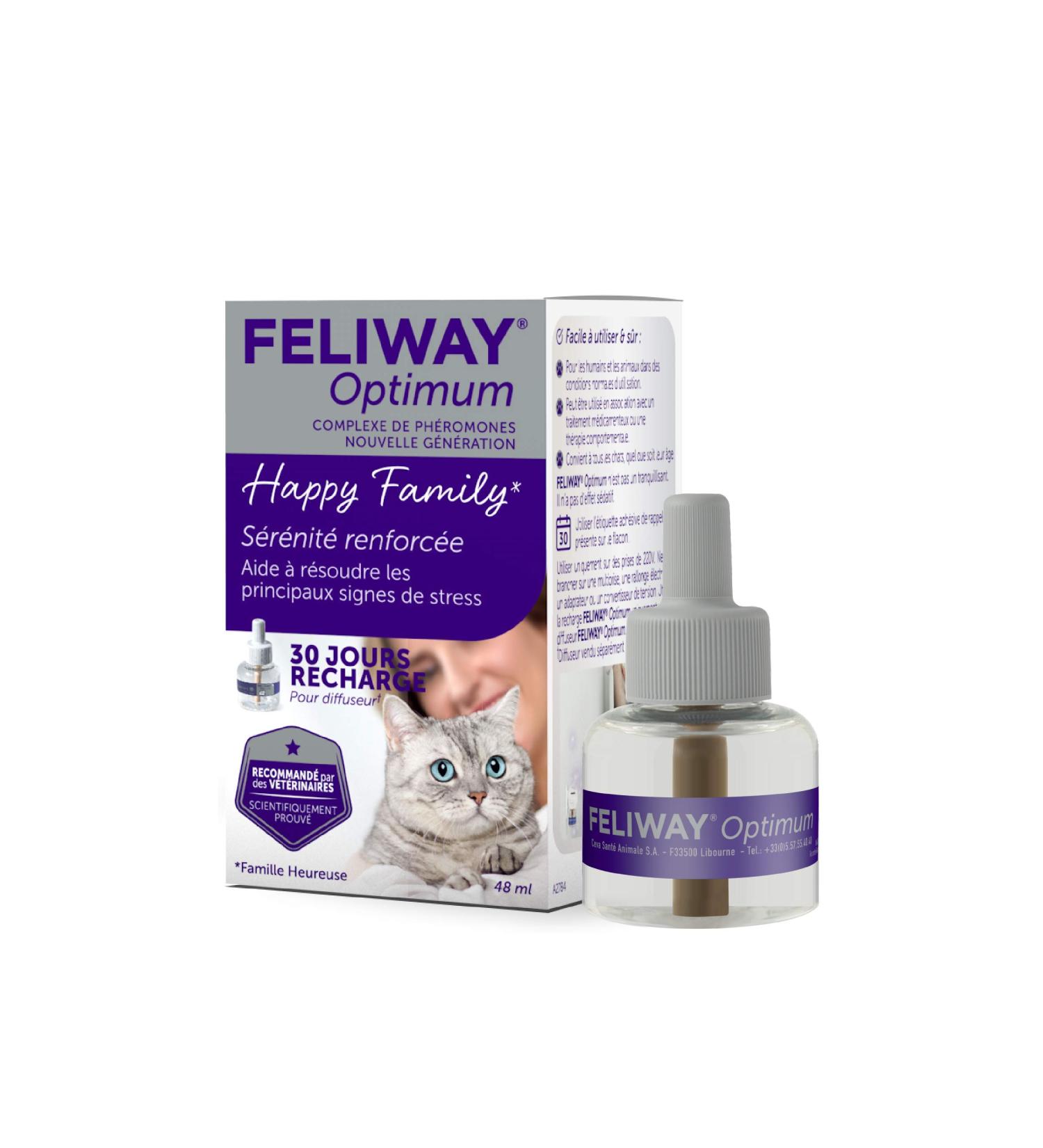 Feliway Optimum Anti-Stress Refill for Cats 48 ml - Buy Online on GoSupps.com
