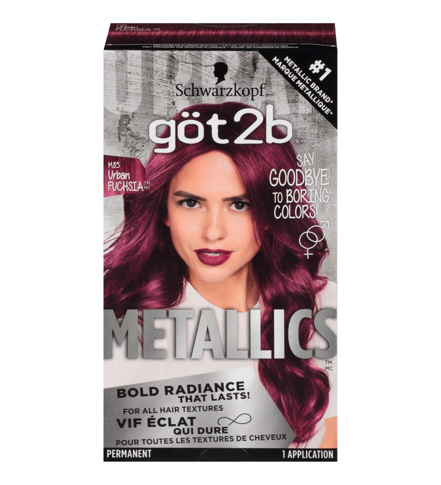 Got2b Metallics M85 Urban Fuchsia Permanent Hair Color - Vibrant Shades for Hair Transformation - Buy Online on GoSupps.com