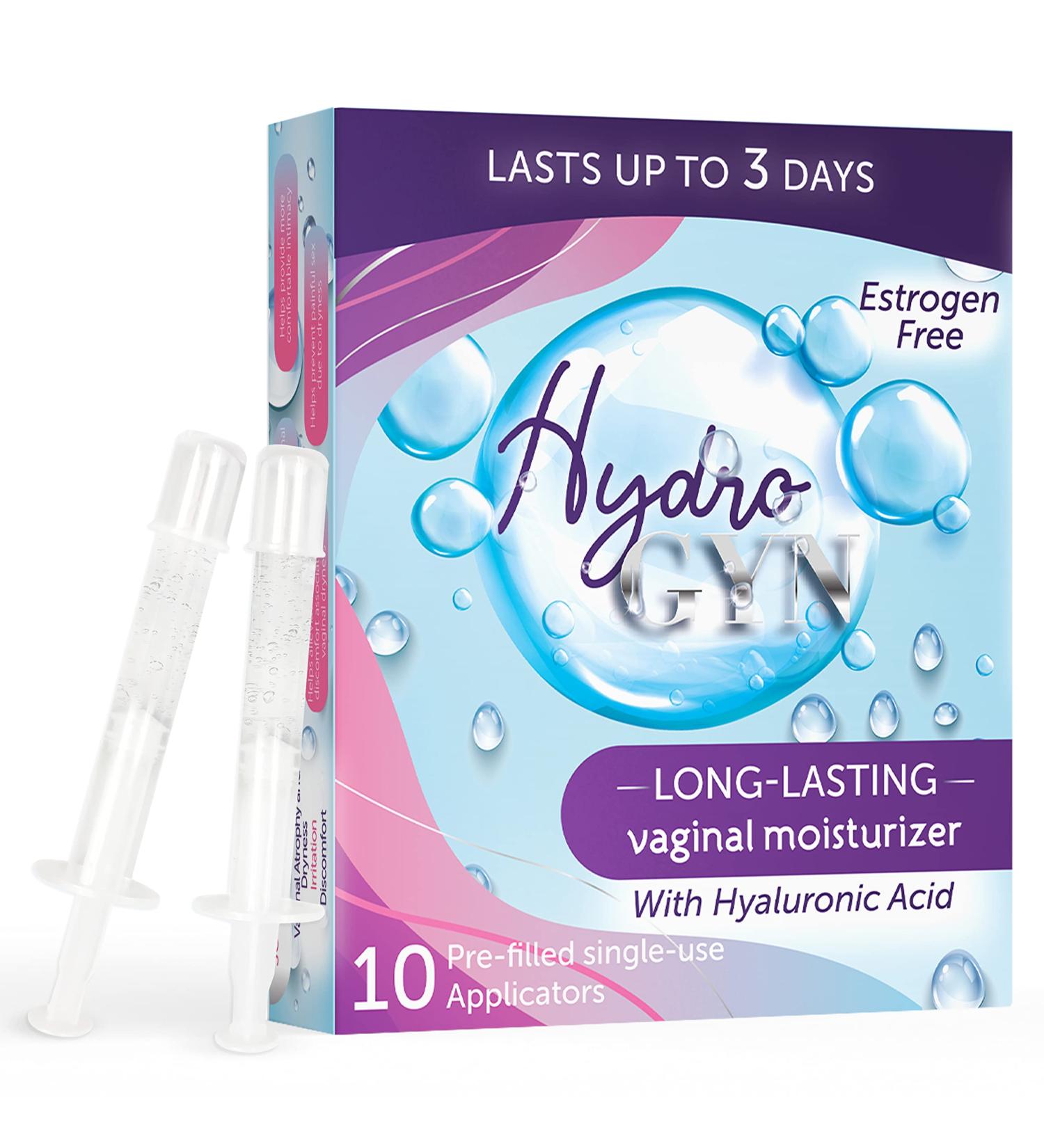 Hydro GYN Vaginal Moisturizer - Long-Lasting Relief for Dryness & Discomfort | Estrogen & Hormone Free | 10 Pre-Filled Applicators - Buy Online on GoSupps.com
